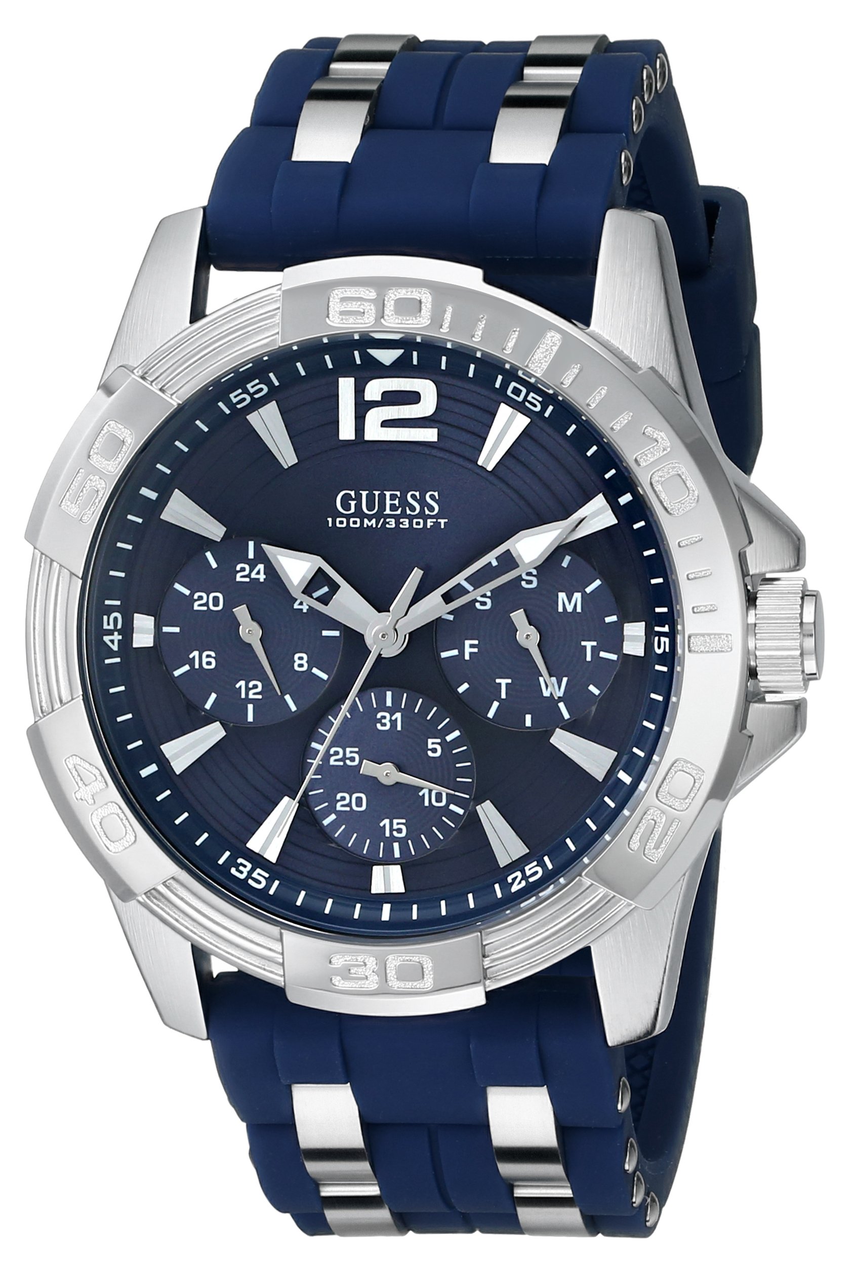 Reloj Guess Iconic de Acero Inoxidable Azul y Silicona U0366g2 - Venta Internacional