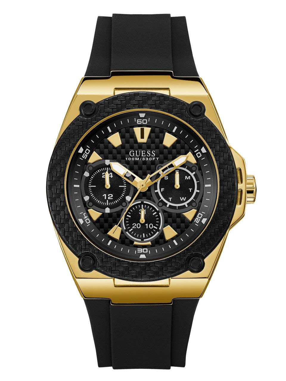 Reloj Guess U1049g5 Negro de Silicona Resistente A Las Manchas - Venta Internacional