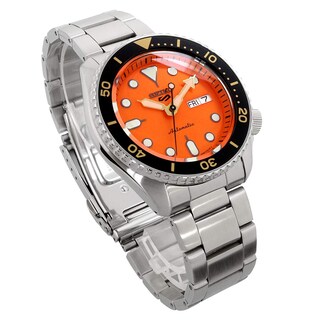 Foto 6 | Reloj Seiko 5 Sports Srpd59 Automático con Esfera Naranja para Hombre - Venta Internacional
