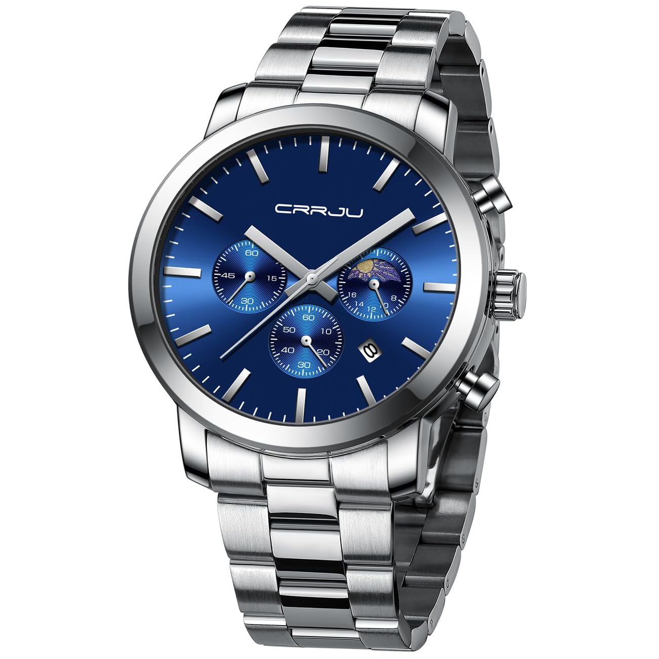 Reloj Crrju Luxury Business de Acero Inoxidable para Hombre - Venta Internacional