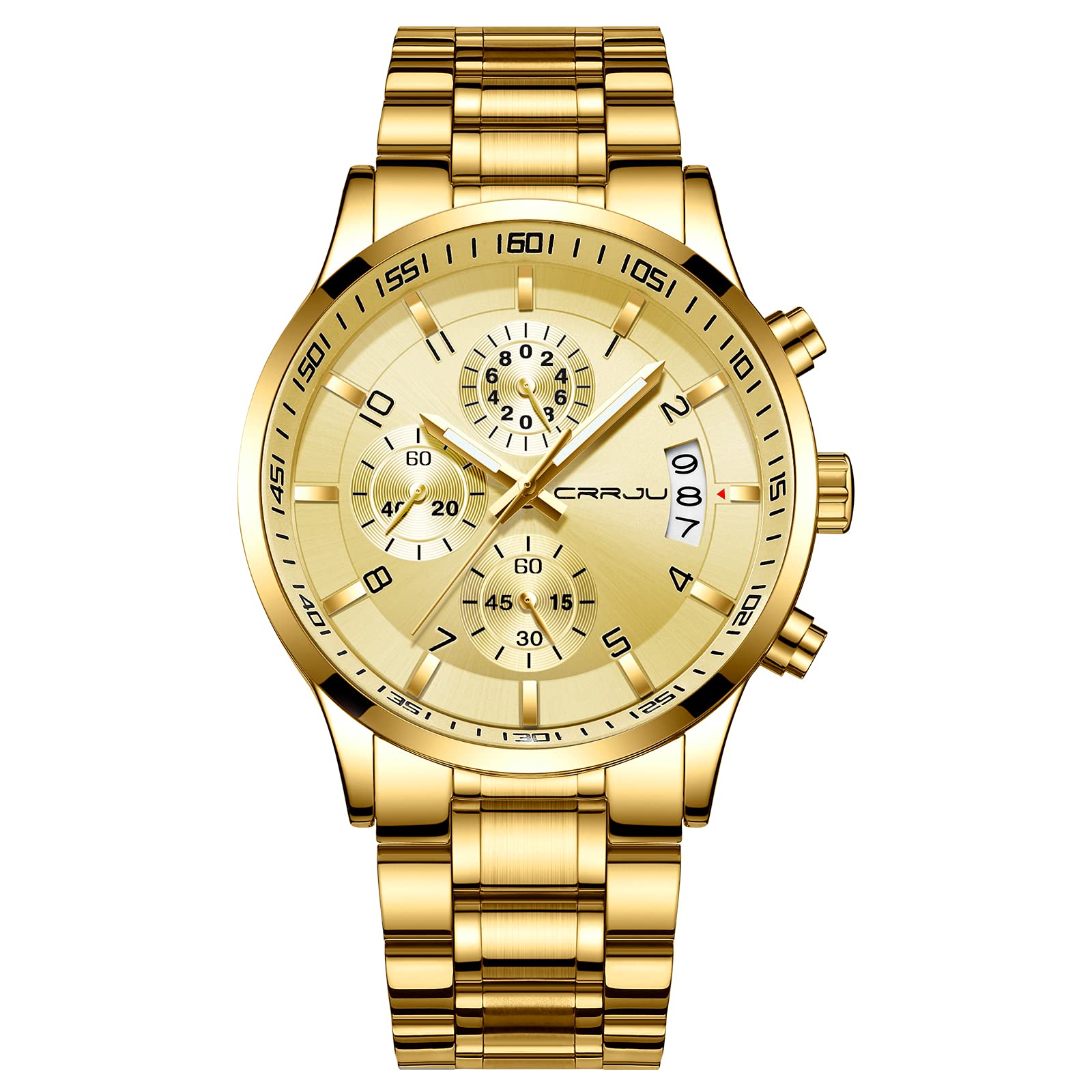 Foto 2 pulgar | Reloj Crrju Golden Luxury Business para Hombre - Venta Internacional