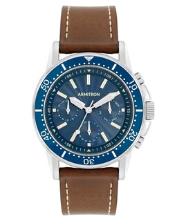 Foto 1 | Reloj Armitron Analog Chronograph con Correa de Piel para Hombre - Venta Internacional