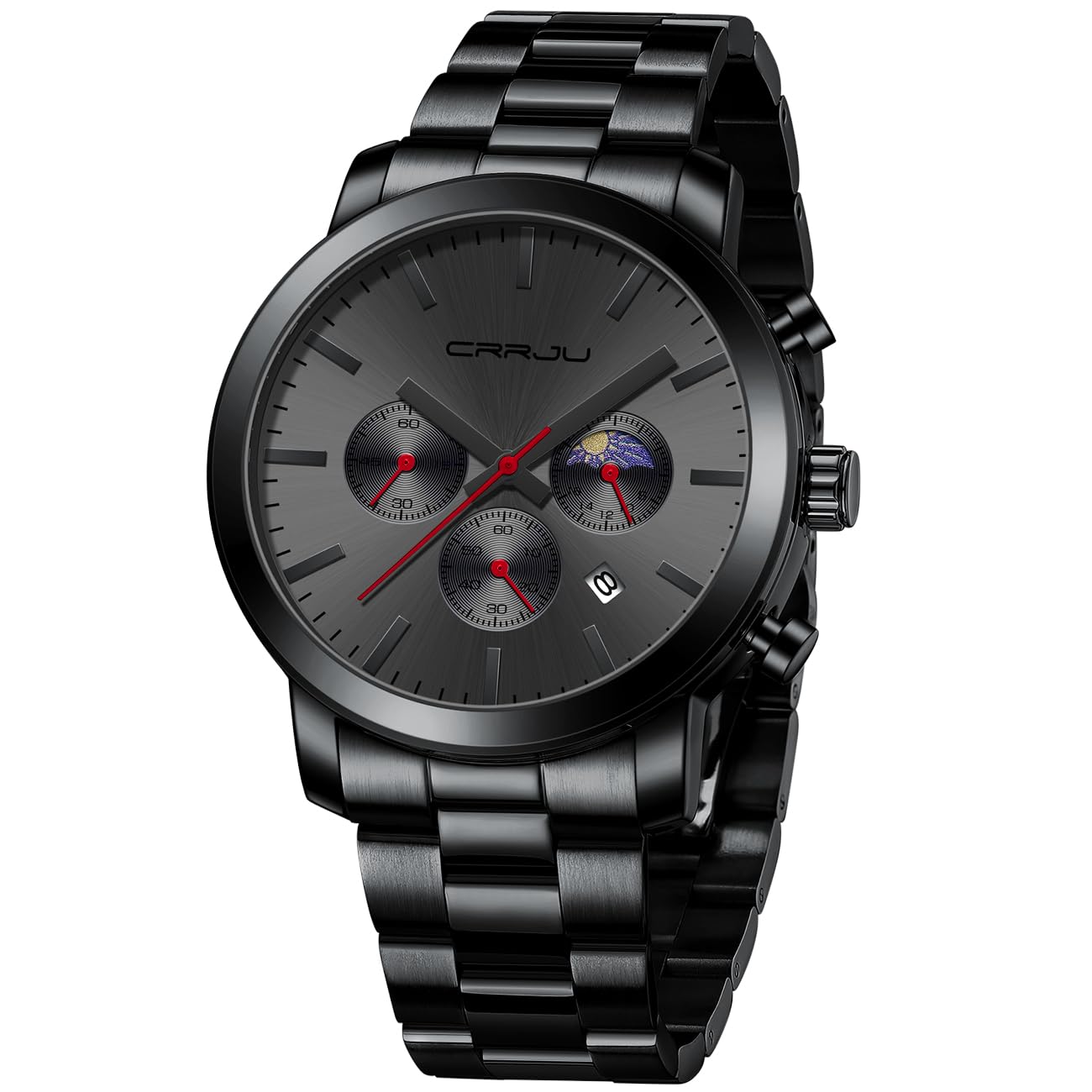 Foto 2 pulgar | Reloj Crrju Luxury Business de Acero Inoxidable Impermeable para Hombre - Venta Internacional