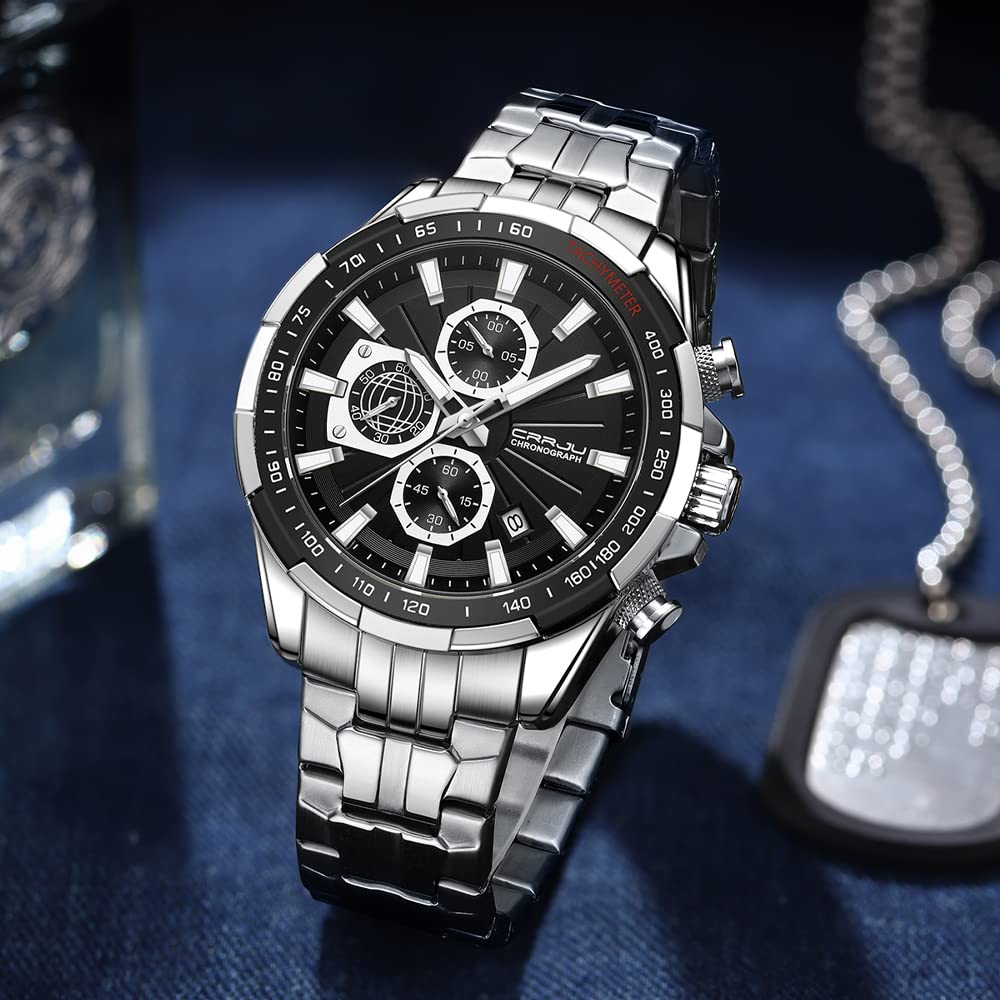 Foto 4 pulgar | Reloj Crrju Fashion de Acero Inoxidable de Lujo para Hombre - Venta Internacional