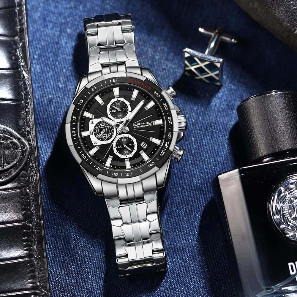 Foto 5 pulgar | Reloj Crrju Fashion de Acero Inoxidable de Lujo para Hombre - Venta Internacional