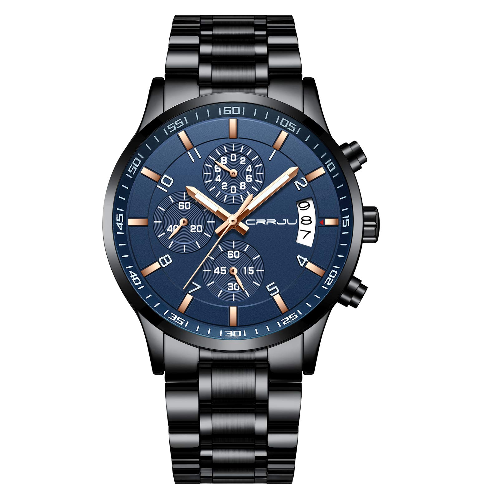Foto 2 pulgar | Reloj Crrju Negro para Hombre-Venta Internacional