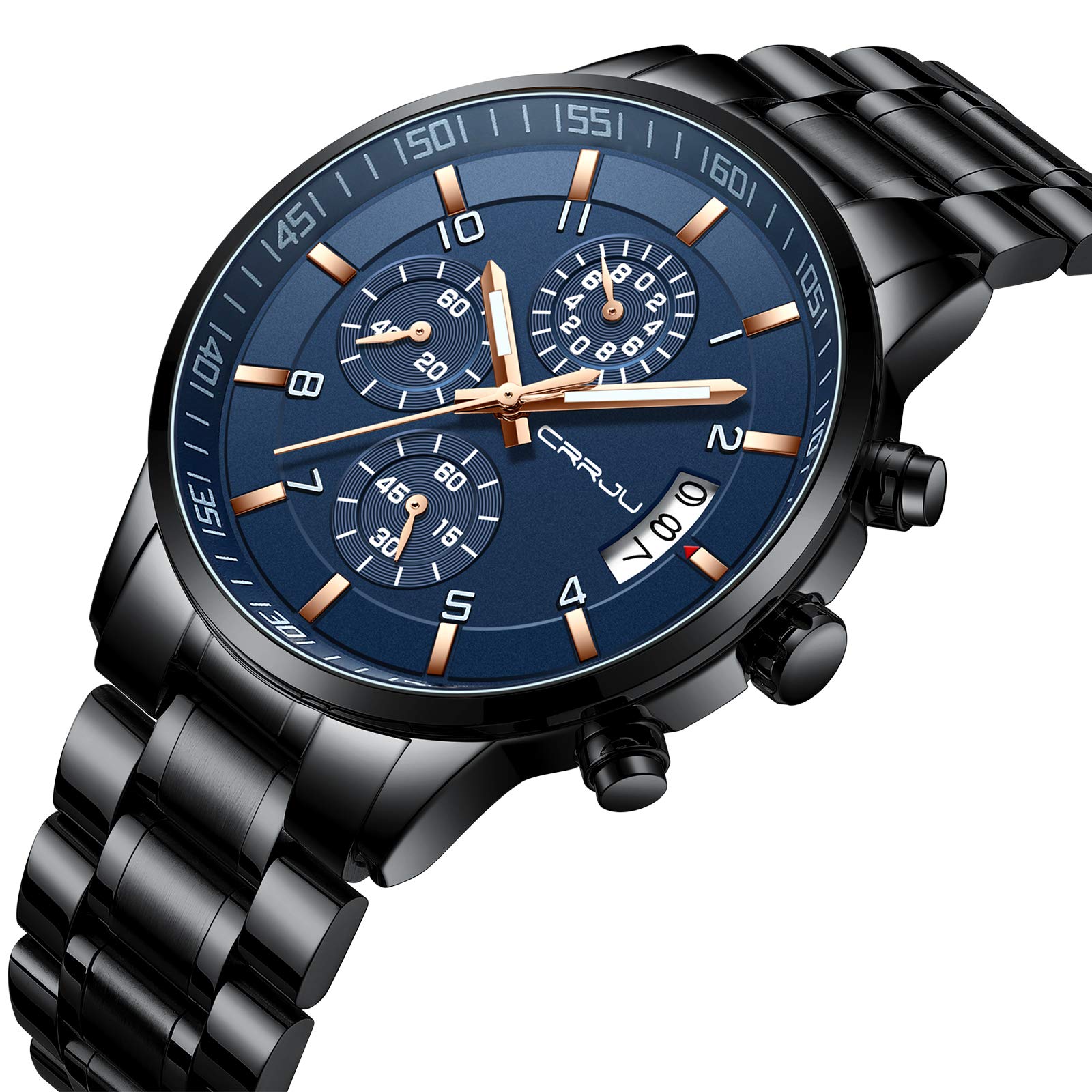 Foto 3 pulgar | Reloj Crrju Negro para Hombre-Venta Internacional