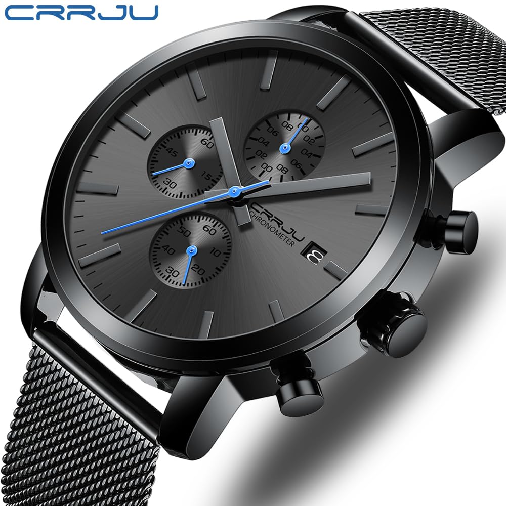Foto 2 | Reloj Crrju Fashion Business de Acero Inoxidable para Hombre - Venta Internacional