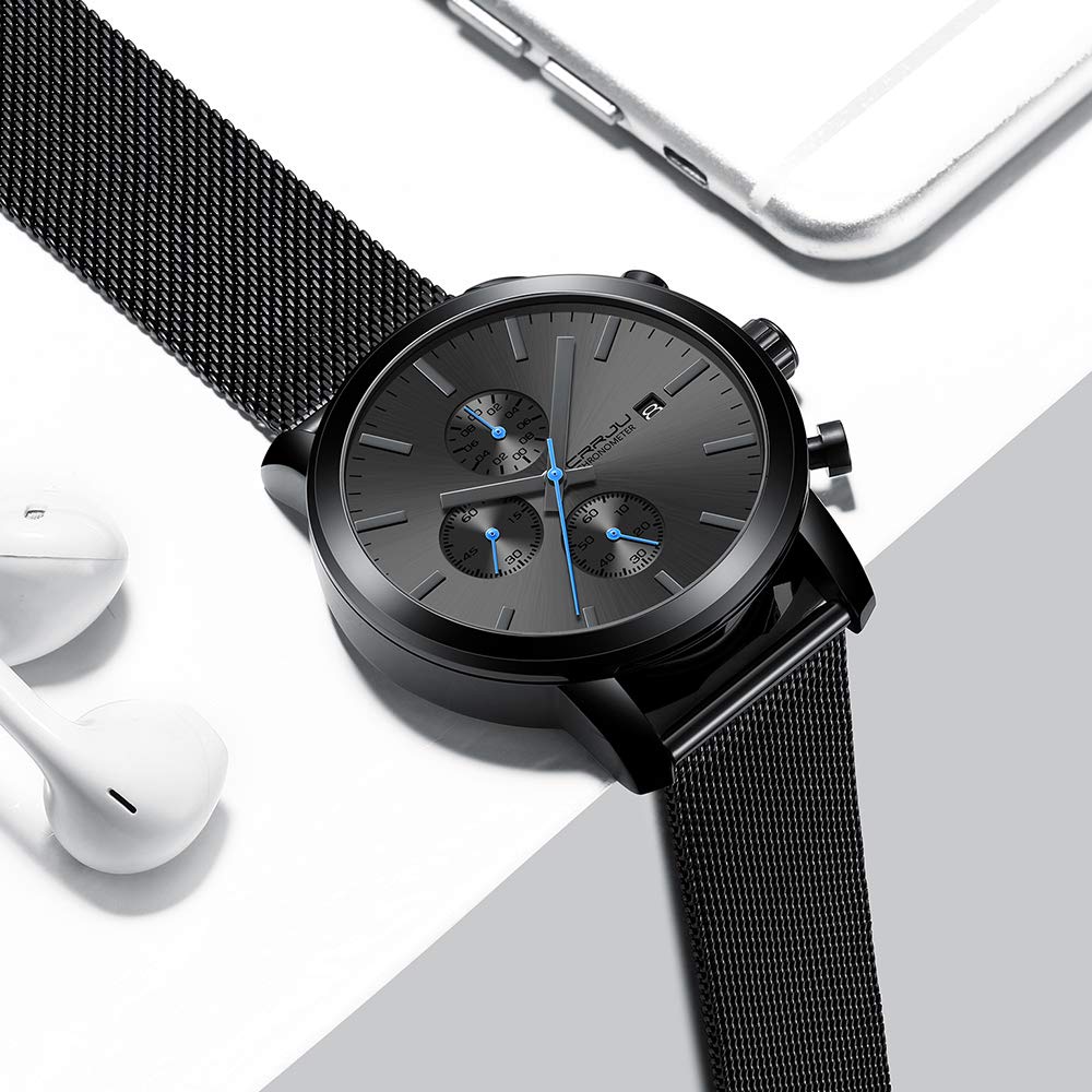 Foto 4 pulgar | Reloj Crrju Fashion Business de Acero Inoxidable para Hombre - Venta Internacional