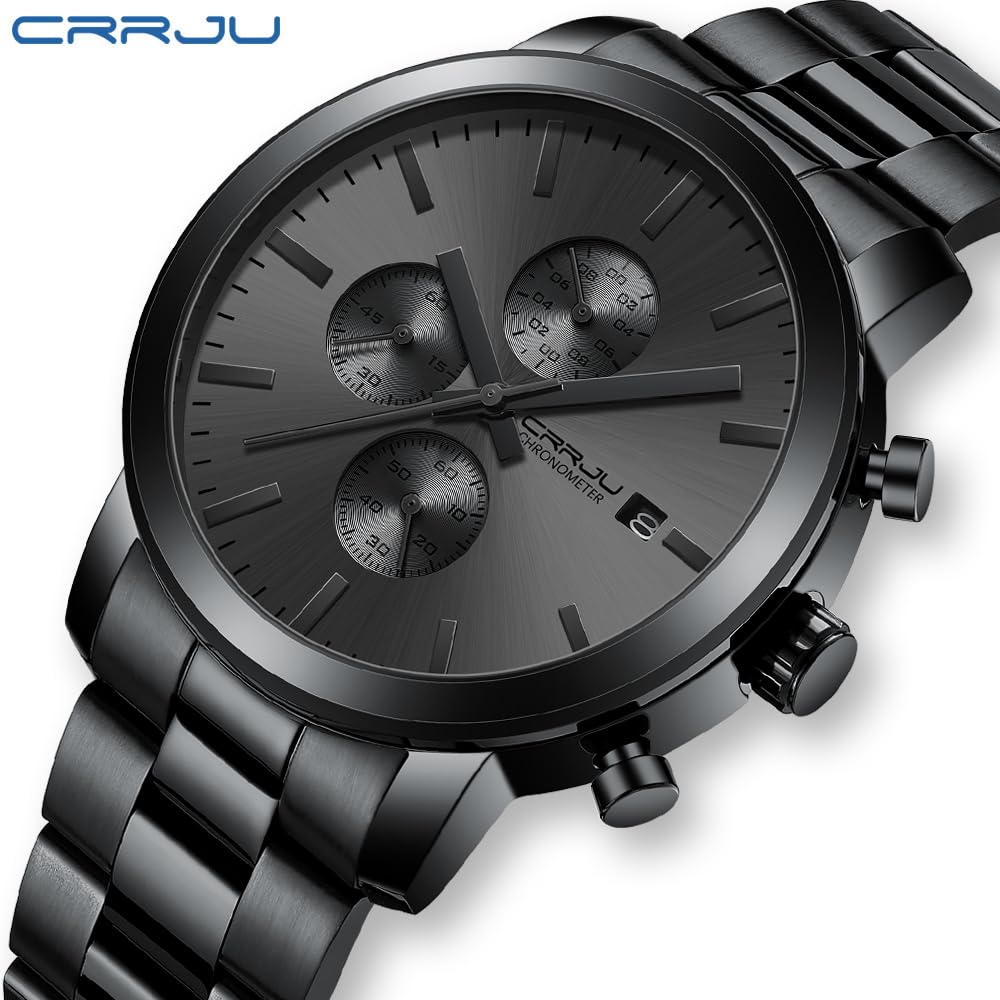 Foto 4 | Reloj Crrju Fashion Business de Acero Inoxidable 3atm para Hombre - Venta Internacional
