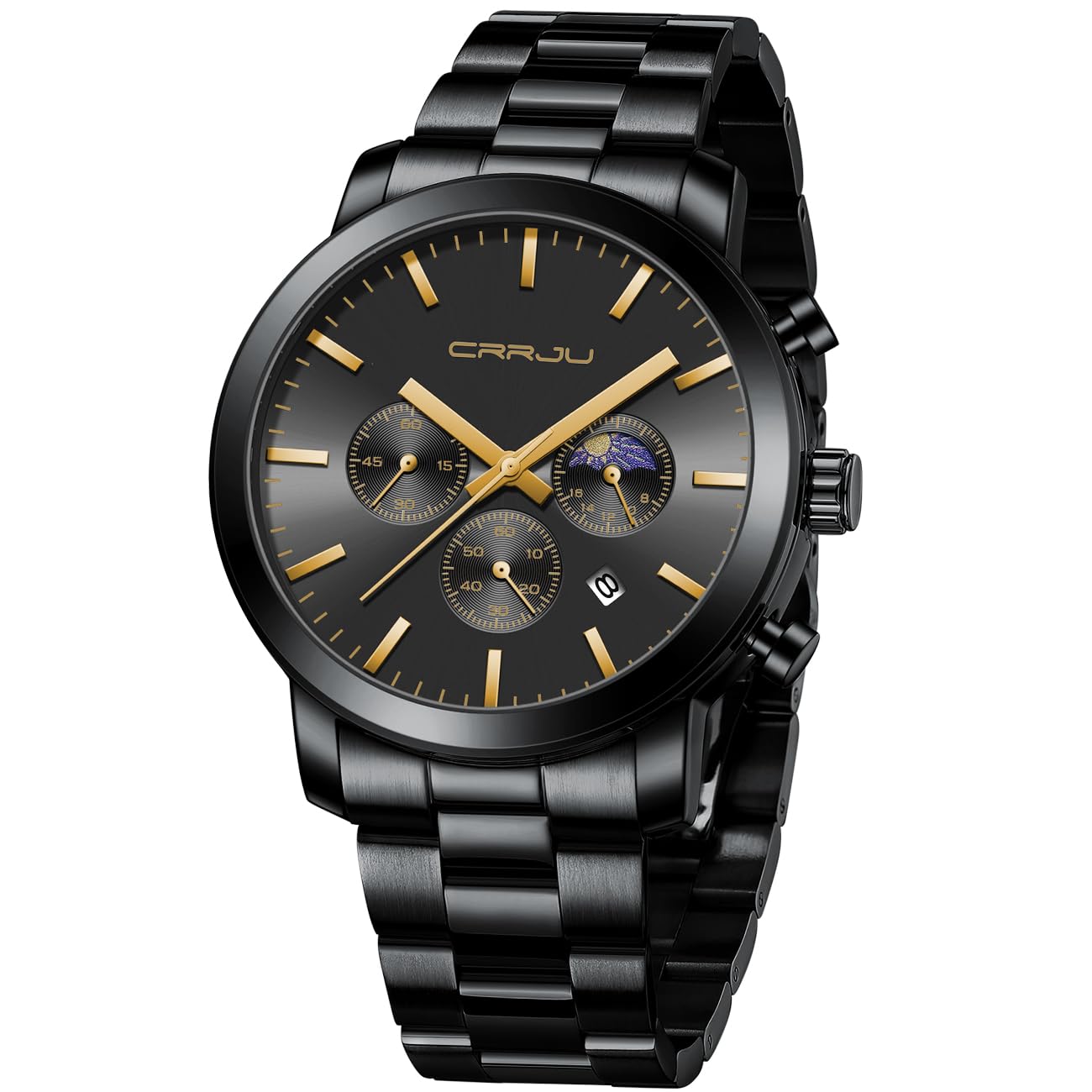 Foto 2 pulgar | Reloj Crrju Luxury Business de Acero Inoxidable Impermeable para Hombre - Venta Internacional