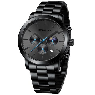 Foto 1 | Reloj Crrju The Moon de Acero Inoxidable Impermeable para Hombre - Venta Internacional