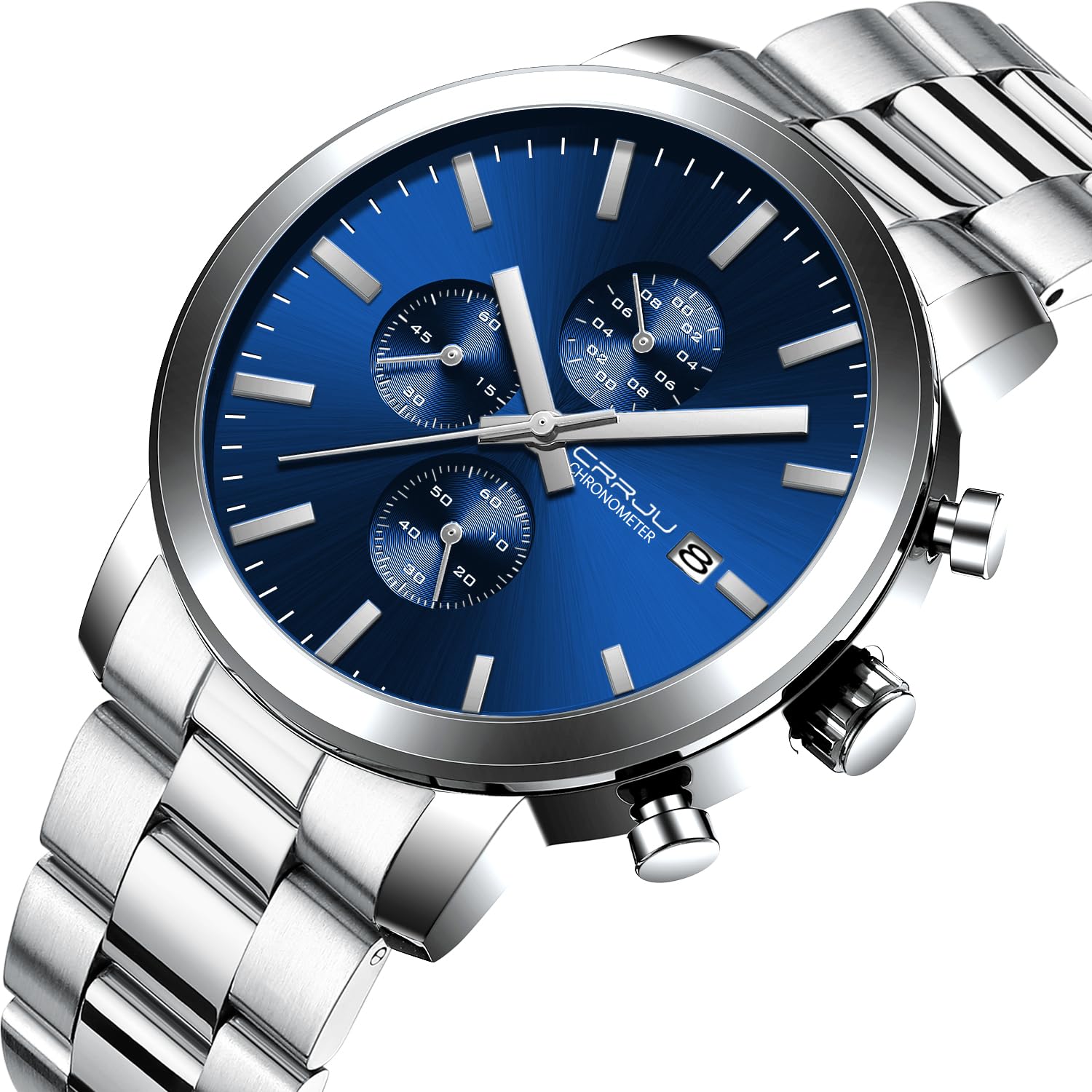 Foto 3 pulgar | Reloj Crrju Luxury Business de Acero Inoxidable Impermeable para Hombre - Venta Internacional