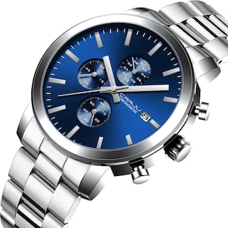 Foto 2 | Reloj Crrju Luxury Business de Acero Inoxidable Impermeable para Hombre - Venta Internacional