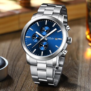Foto 4 | Reloj Crrju Luxury Business de Acero Inoxidable Impermeable para Hombre - Venta Internacional