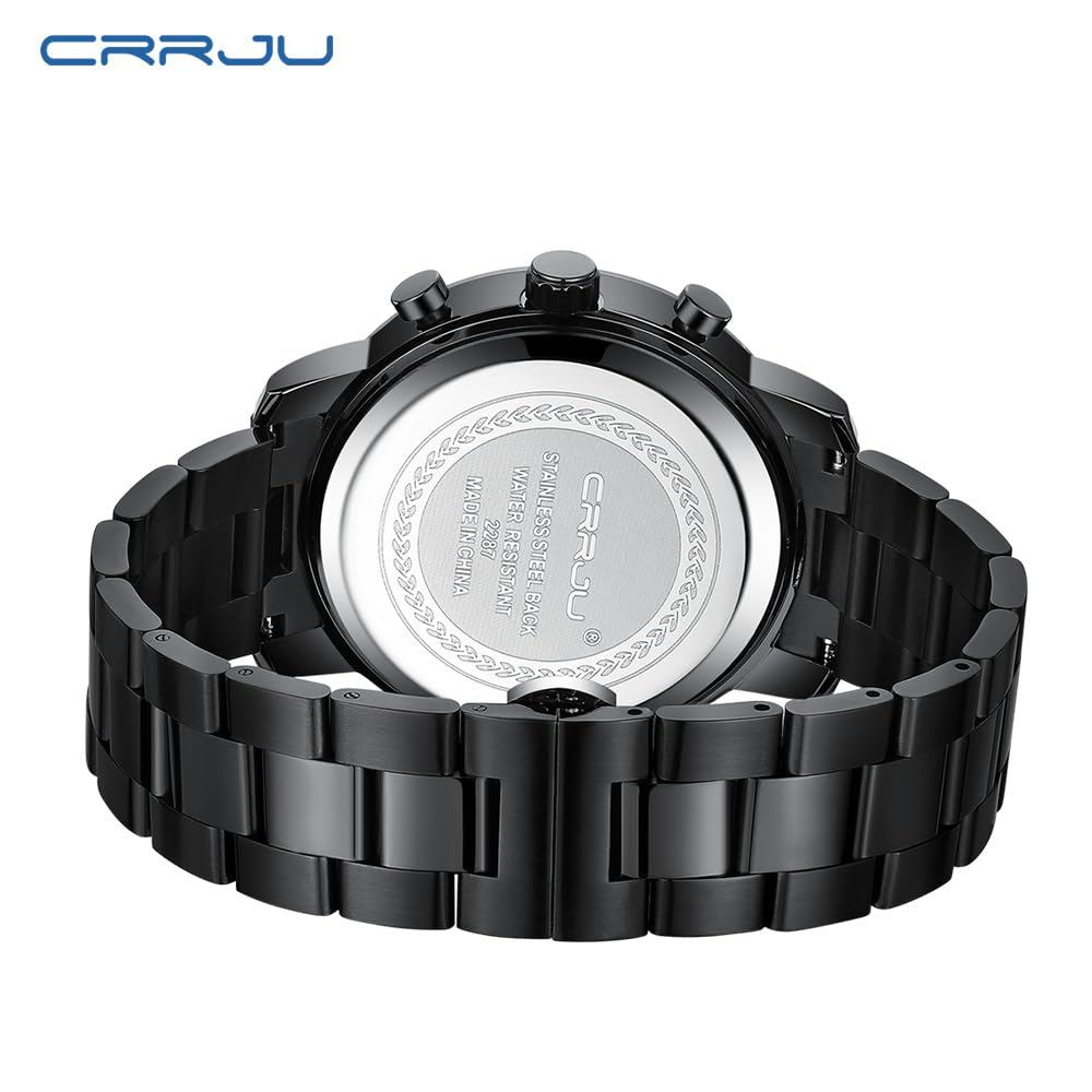 Foto 5 pulgar | Reloj Crrju Fashion Business Chronograph Impermeable para Hombre - Venta Internacional