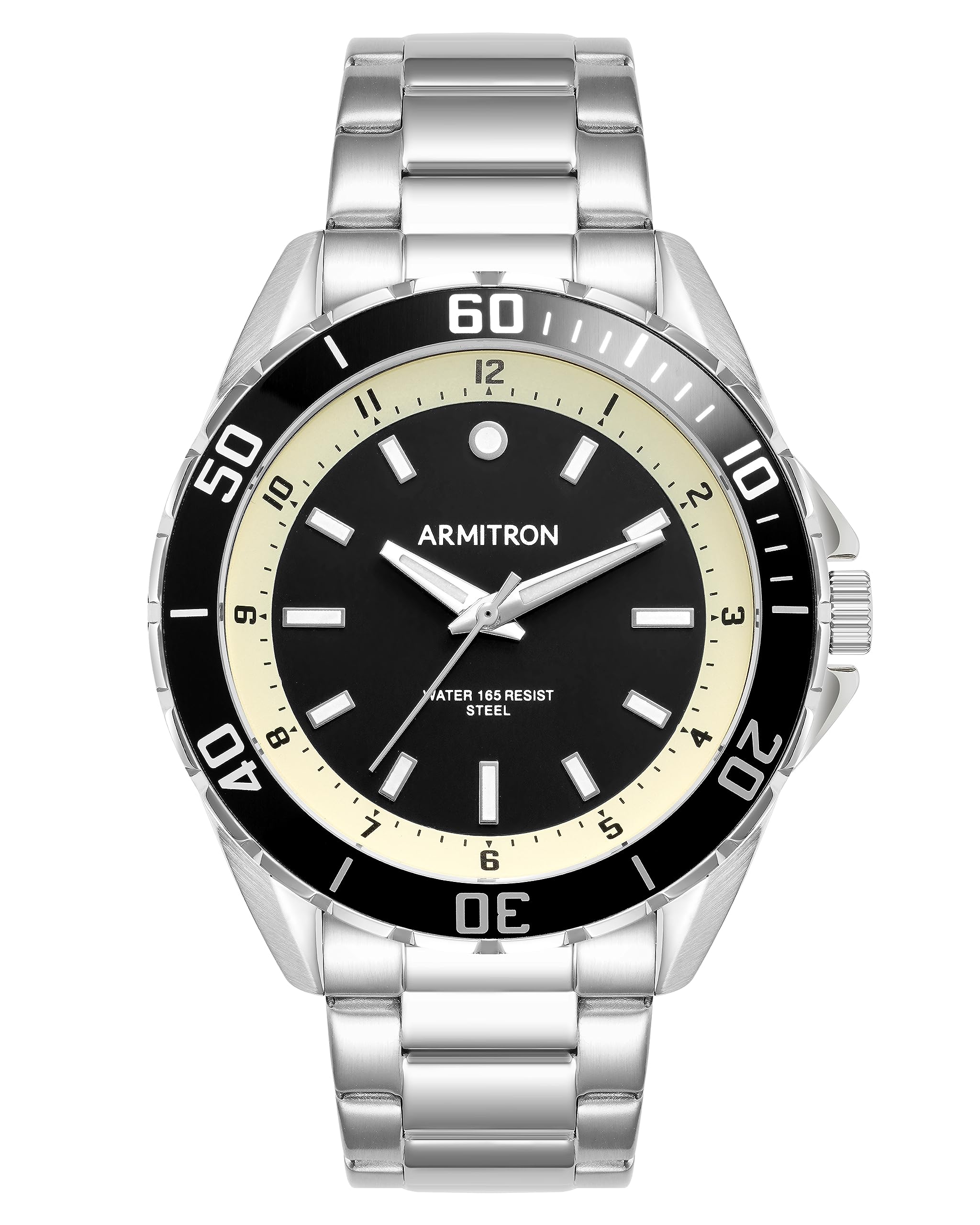 Reloj Armitron Plateado Bicolor Para Hombre, 50 M - Venta Internacional