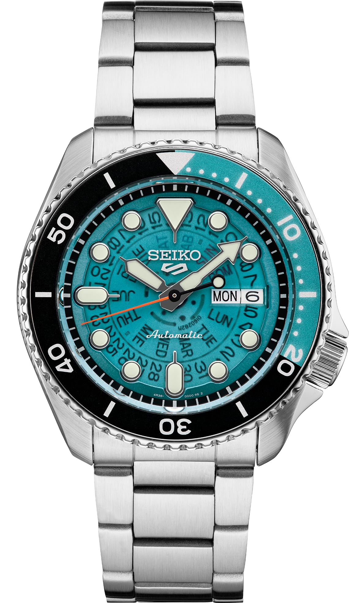 Foto 2 pulgar | Reloj Seiko Srpj45 5 Sports Automatic para Hombre con Esfera Verde Azulado - Venta Internacional