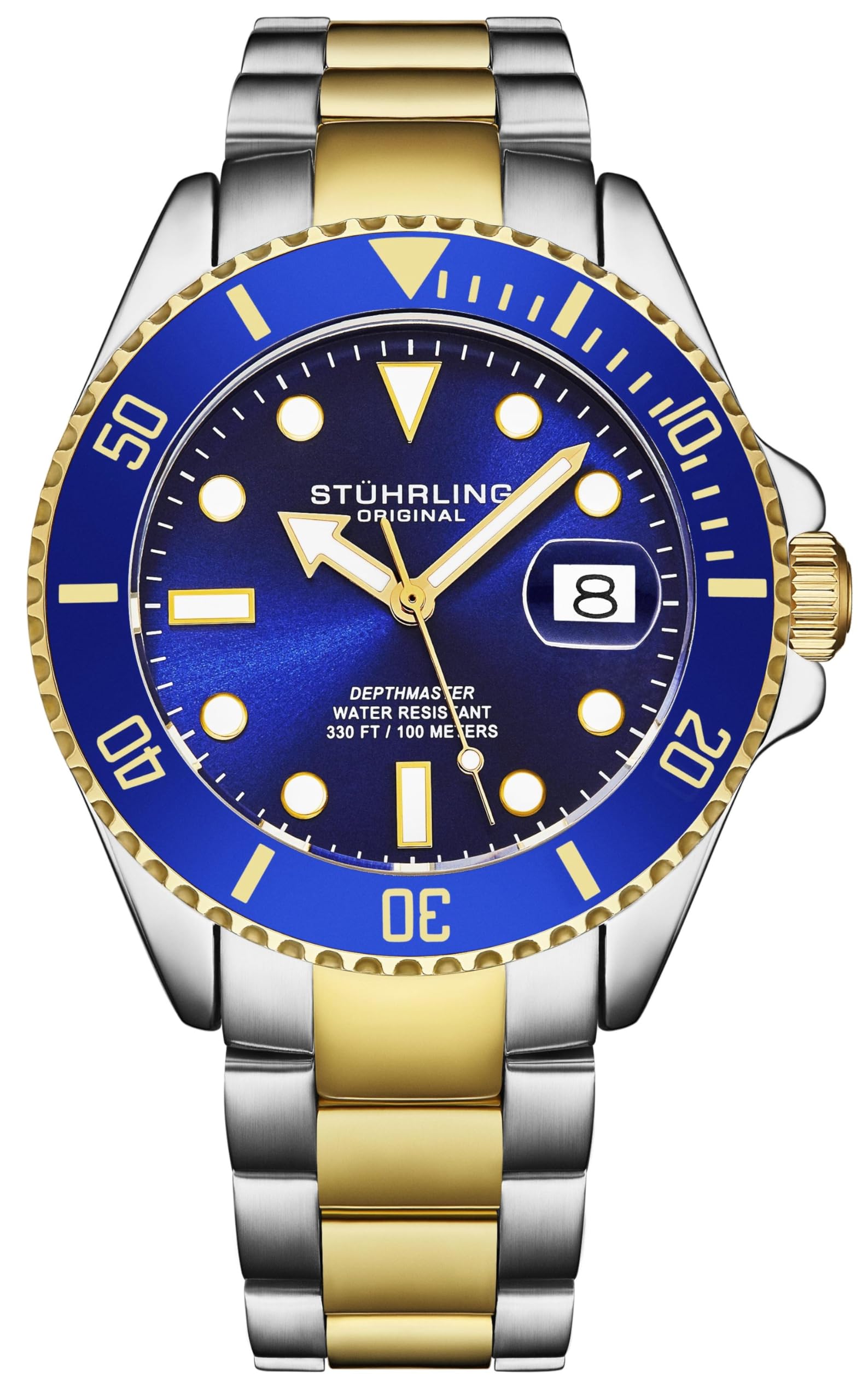 Foto 2 pulgar | Reloj Stuhrling Original Dive Para Hombre Con Esfera Azul Suiza De 100 M - Venta Internacional.
