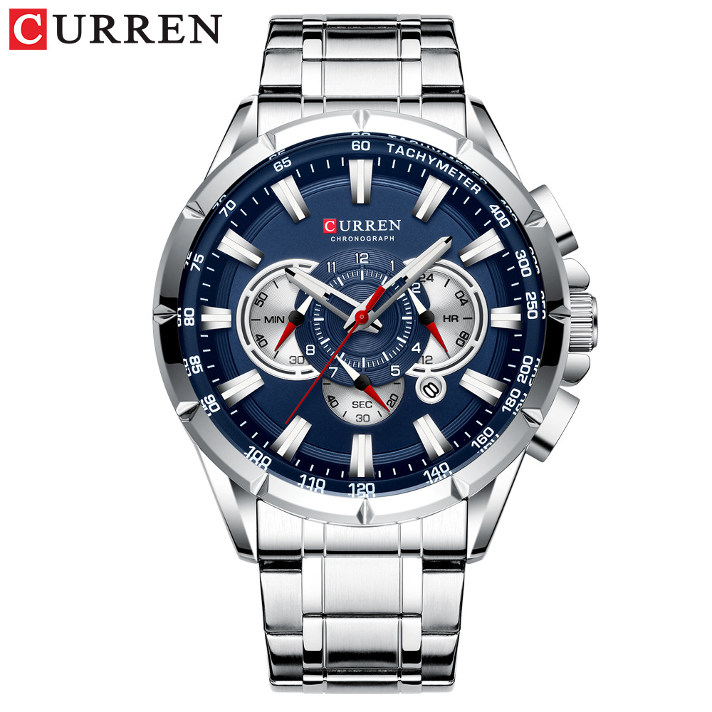 Reloj Curren Plateado para Hombre-Venta Internacional