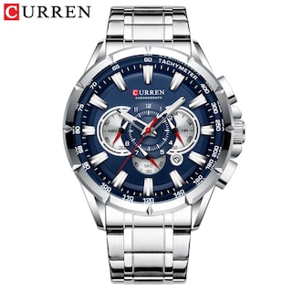 Foto 1 | Reloj Curren Plateado para Hombre-Venta Internacional