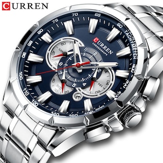 Foto 2 | Reloj Curren Plateado para Hombre-Venta Internacional