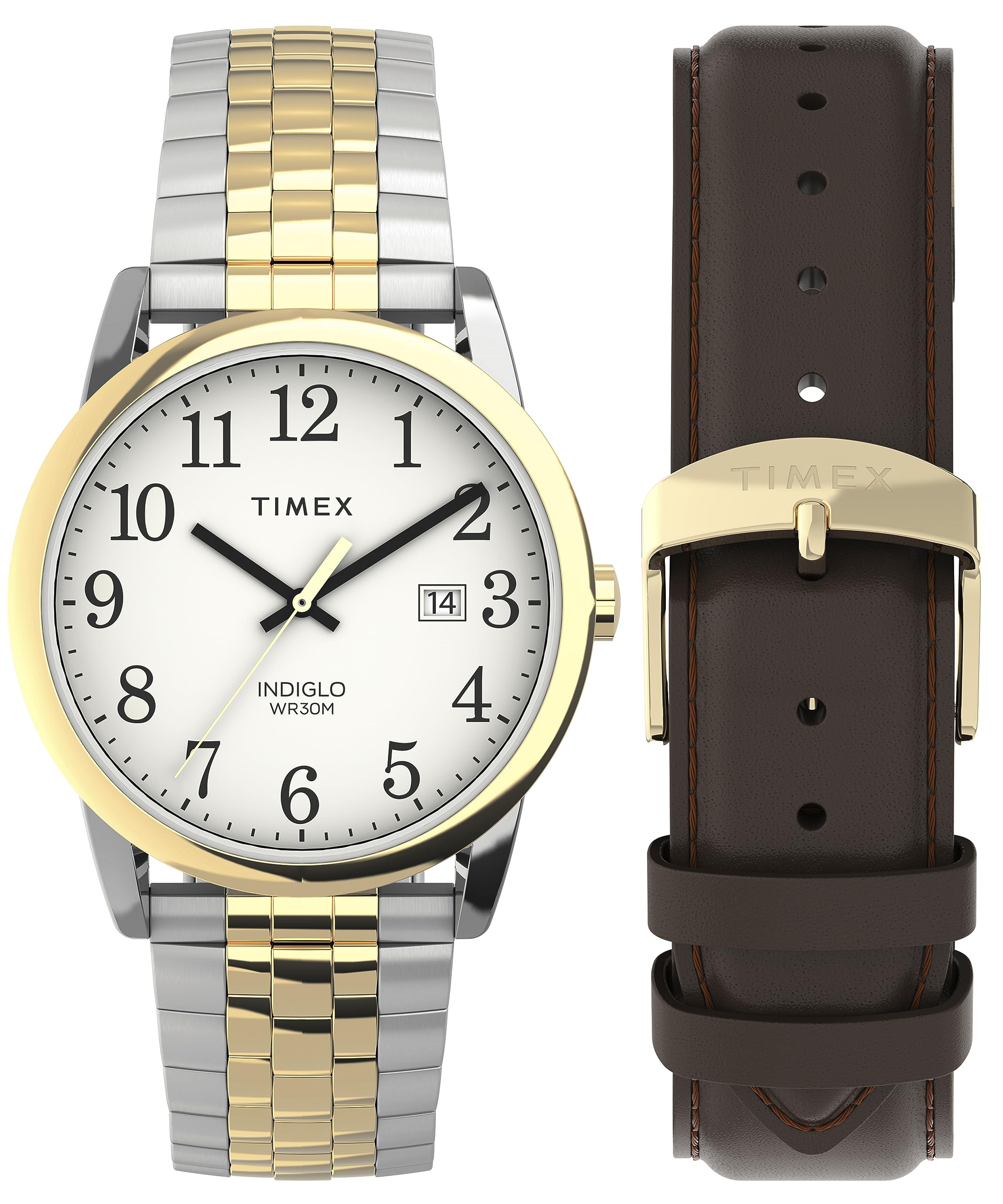Foto 2 pulgar | Reloj Timex Easy Reader Classic 38 Mm Para Hombre Bicolor - Venta Internacional.