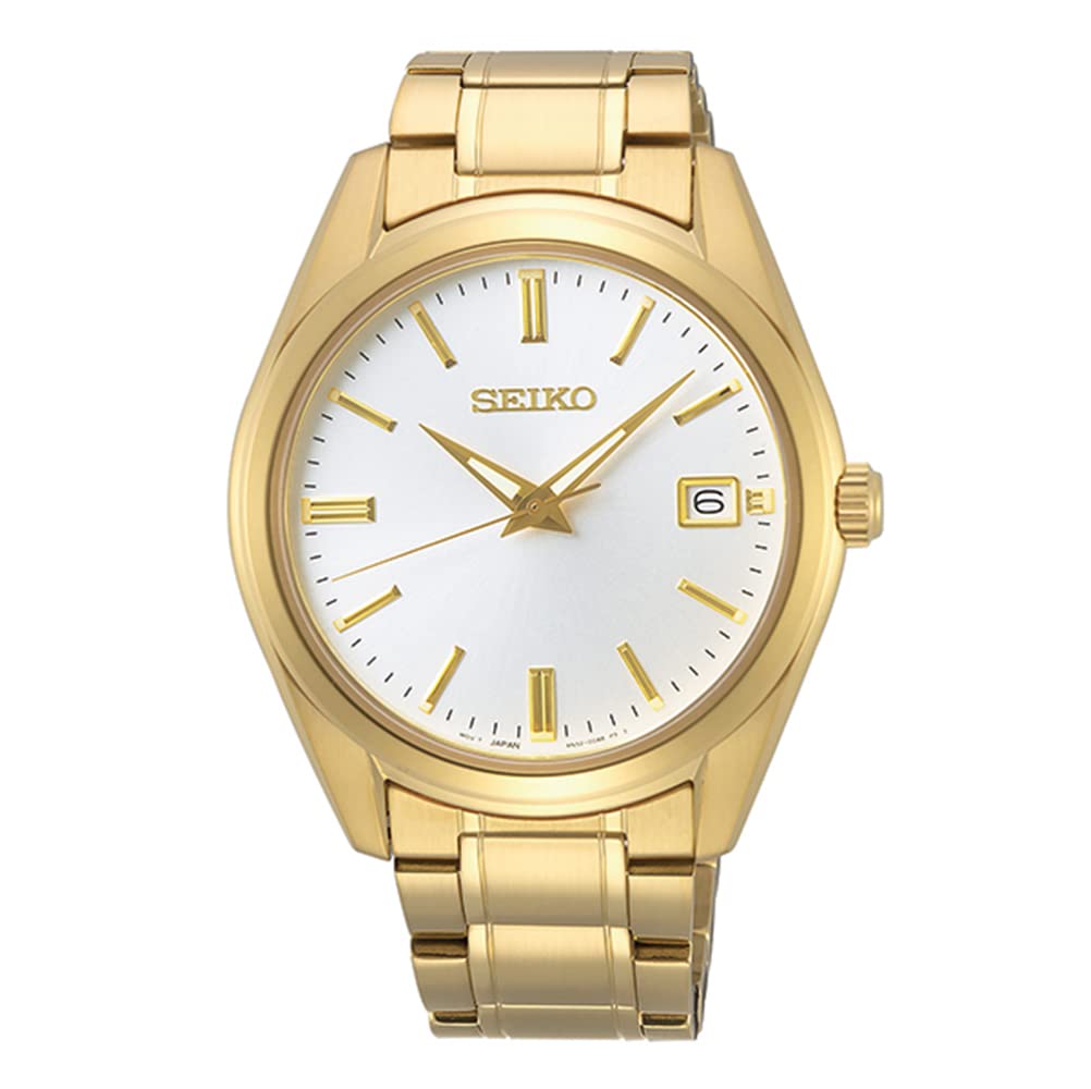 Reloj Seiko Sur314 Essentials Para Hombre Con Esfera Blanca En Tono Dorado - Venta Internacional.