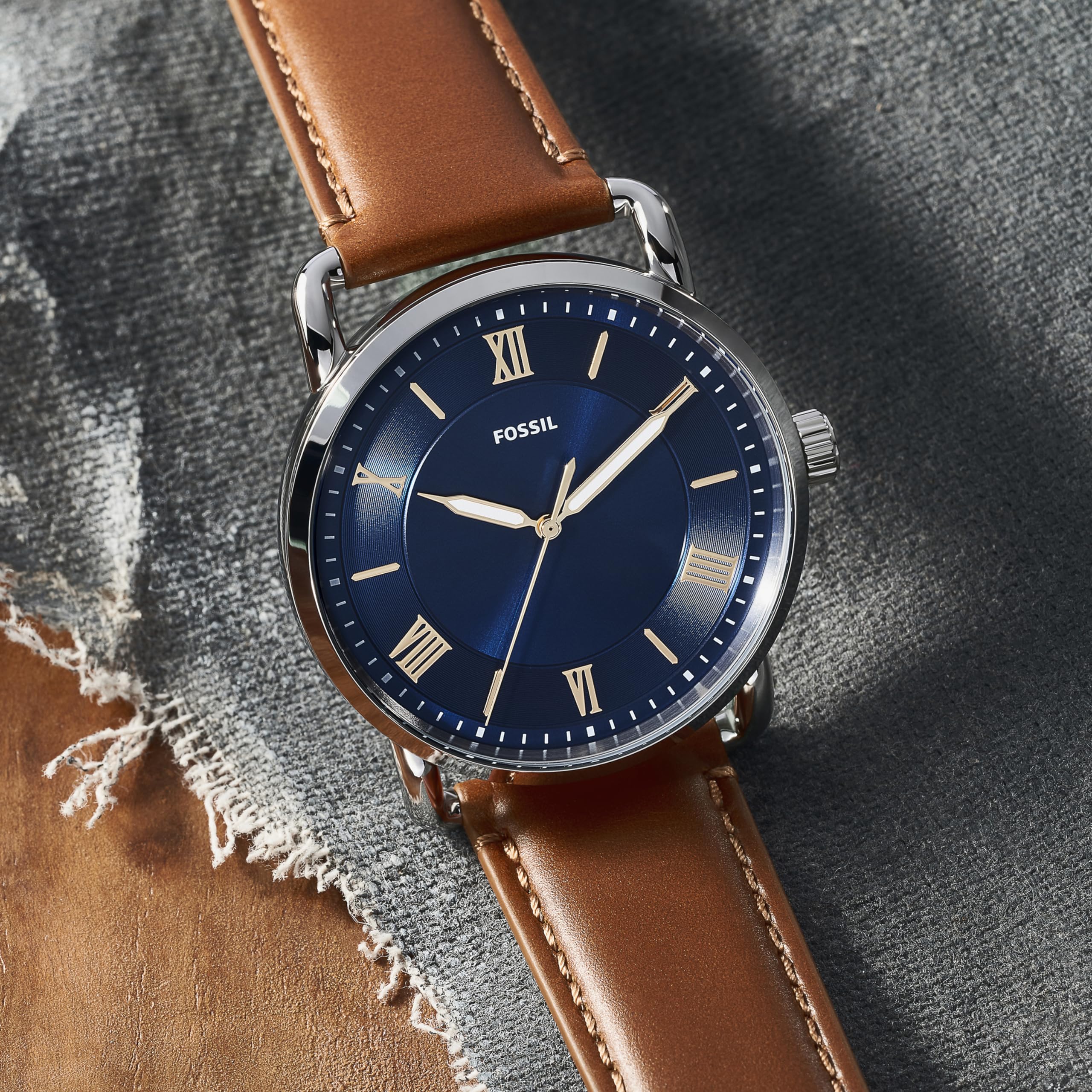 Foto 7 pulgar | Reloj Fossil Copeland Fs5661 Quartz Para Hombre, Correa De Piel - Venta Internacional.
