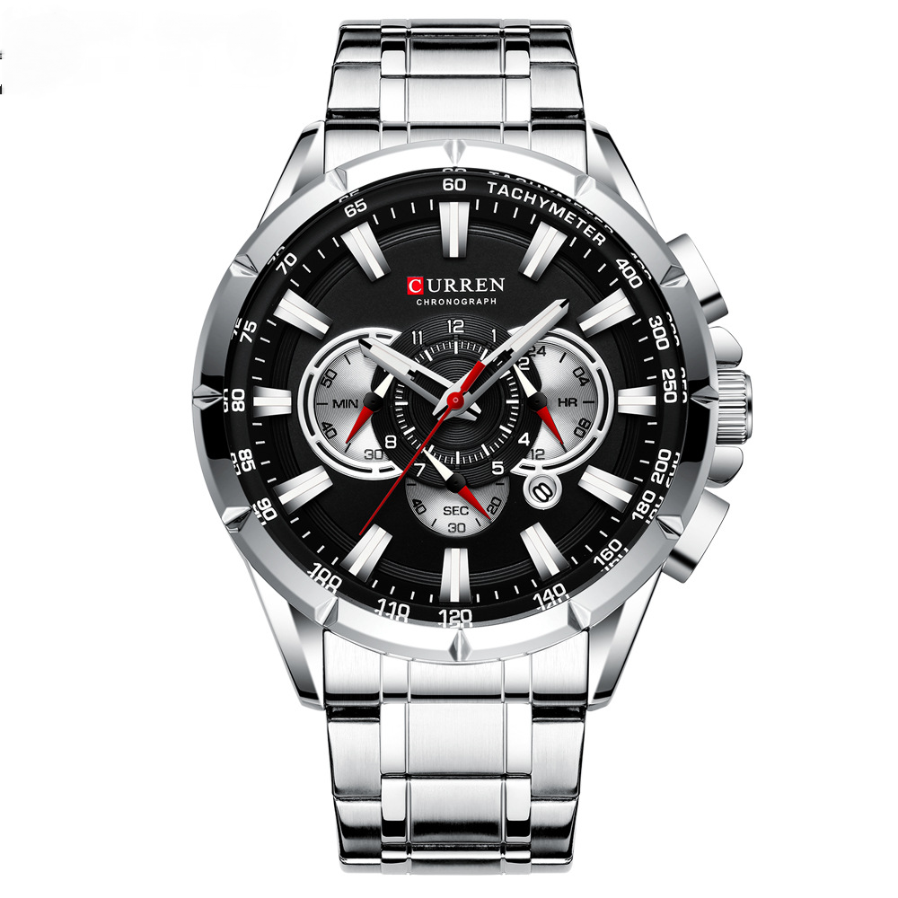 Reloj Curren Curren 8363 Quartz De 6 Pines Para Hombre Con Calendario - Venta Internacional.