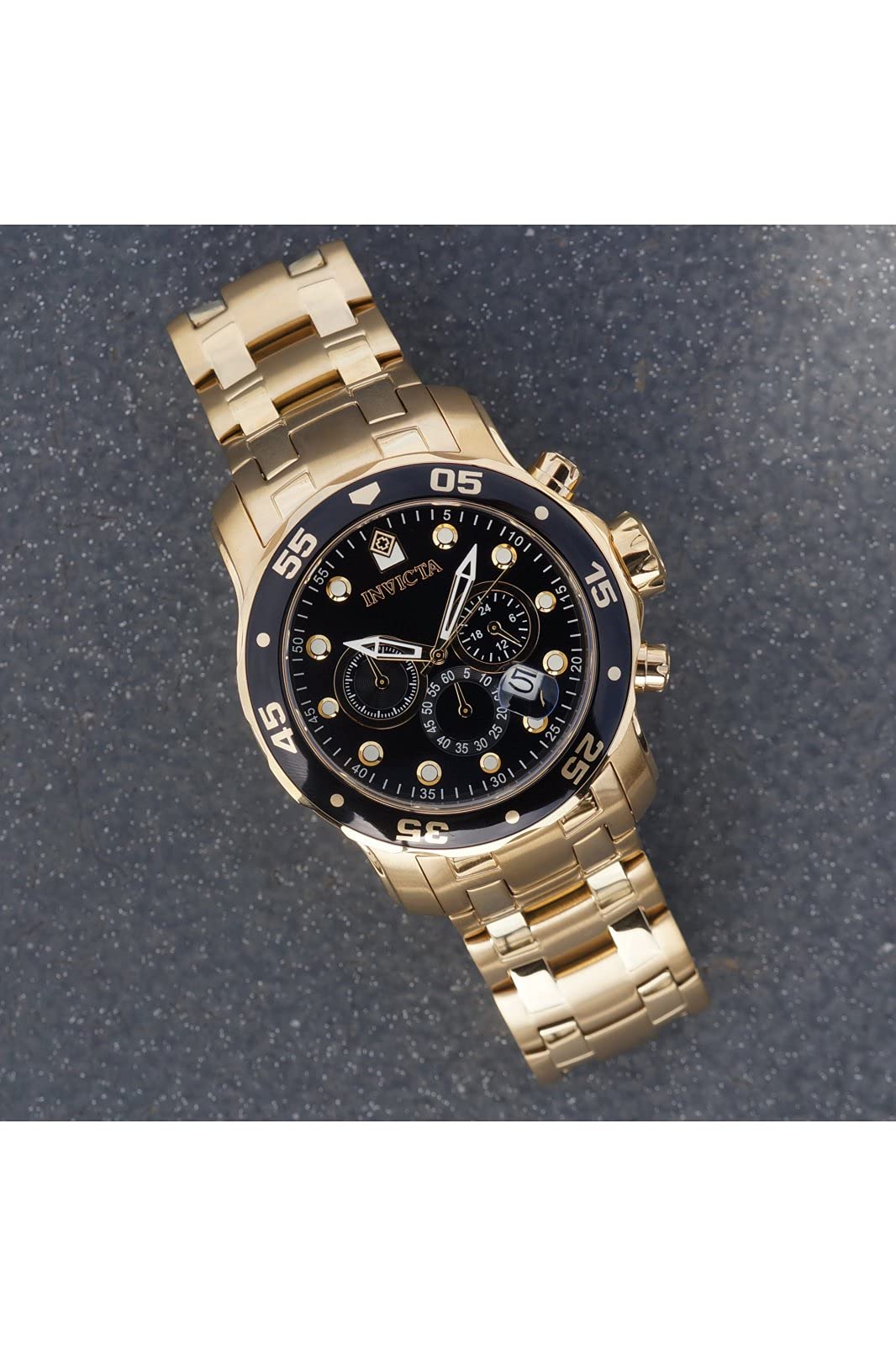 Foto 7 pulgar | Reloj Invicta Pro Diver Collection 0072 Chapado En Oro Para Hombre - Venta Internacional.