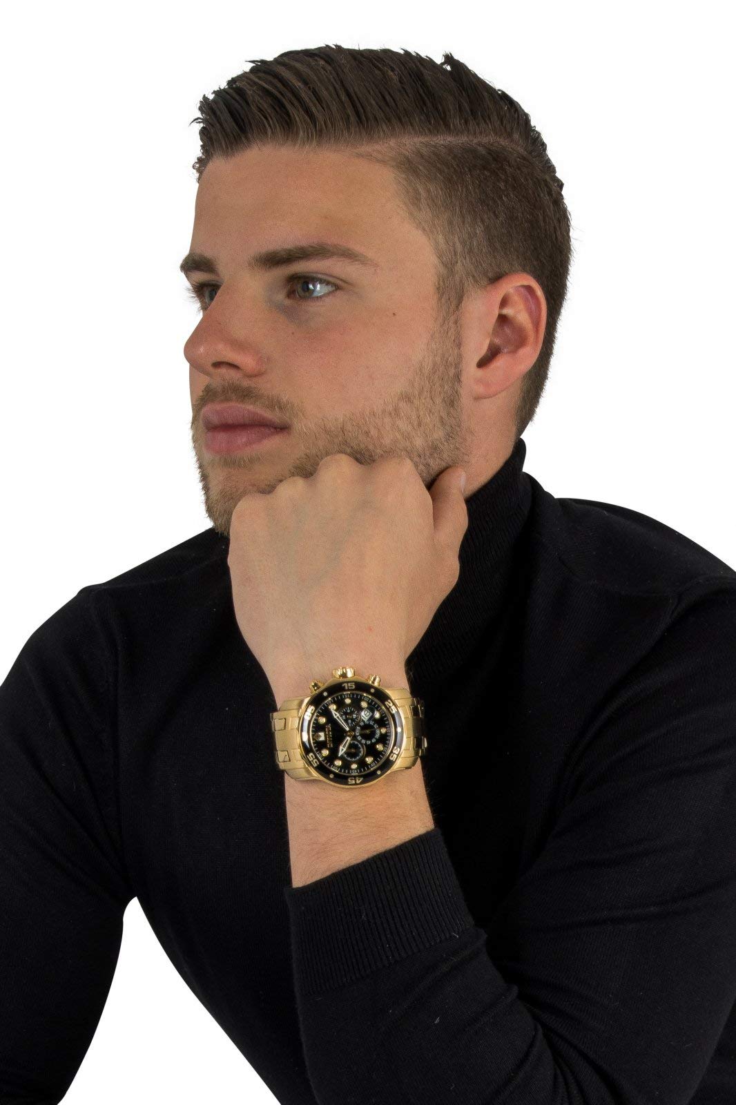 Foto 8 pulgar | Reloj Invicta Pro Diver Collection 0072 Chapado En Oro Para Hombre - Venta Internacional.