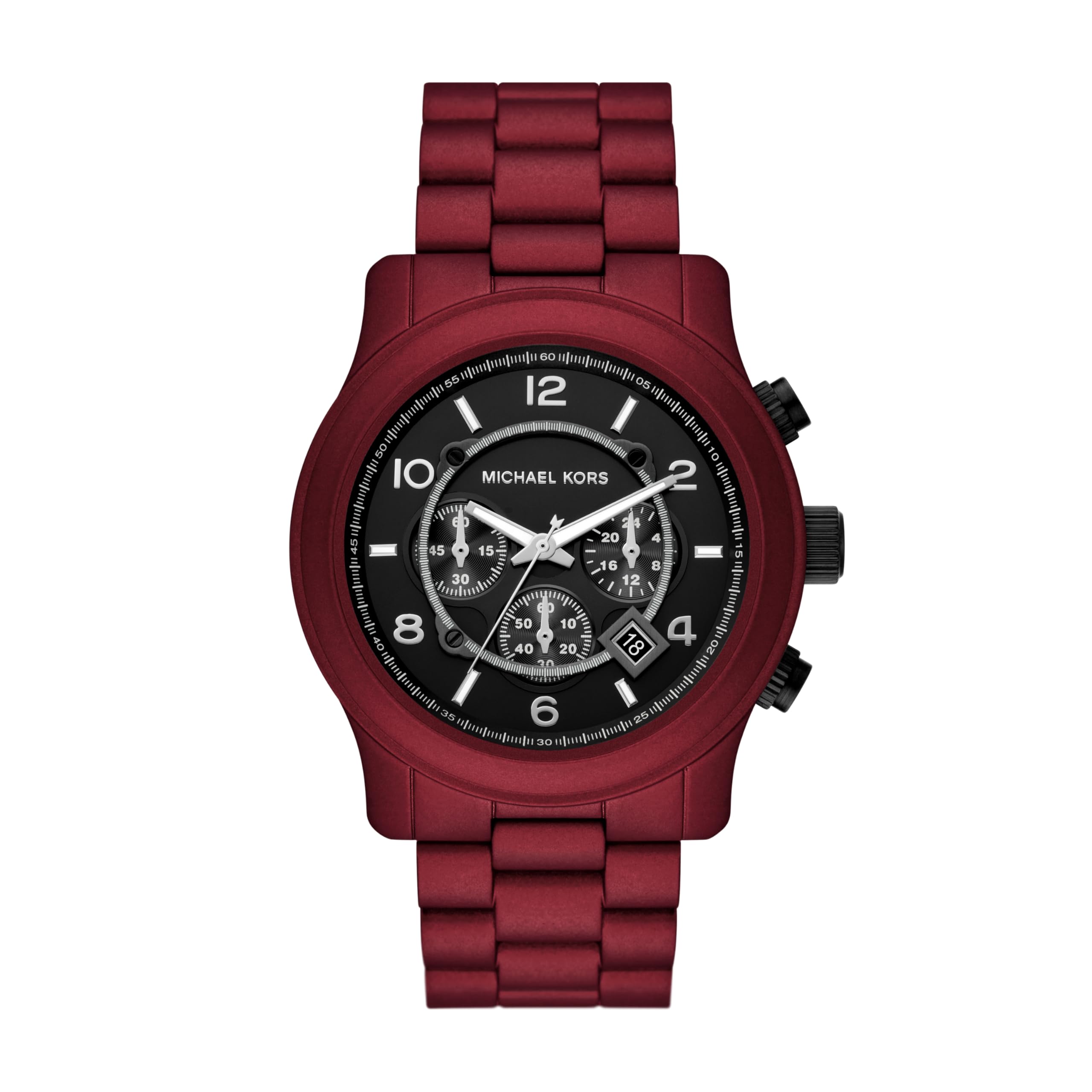 Reloj Michael Kors Runway Chronograph De Acero Rojo Mk9148 Para Hombre - Venta Internacional.