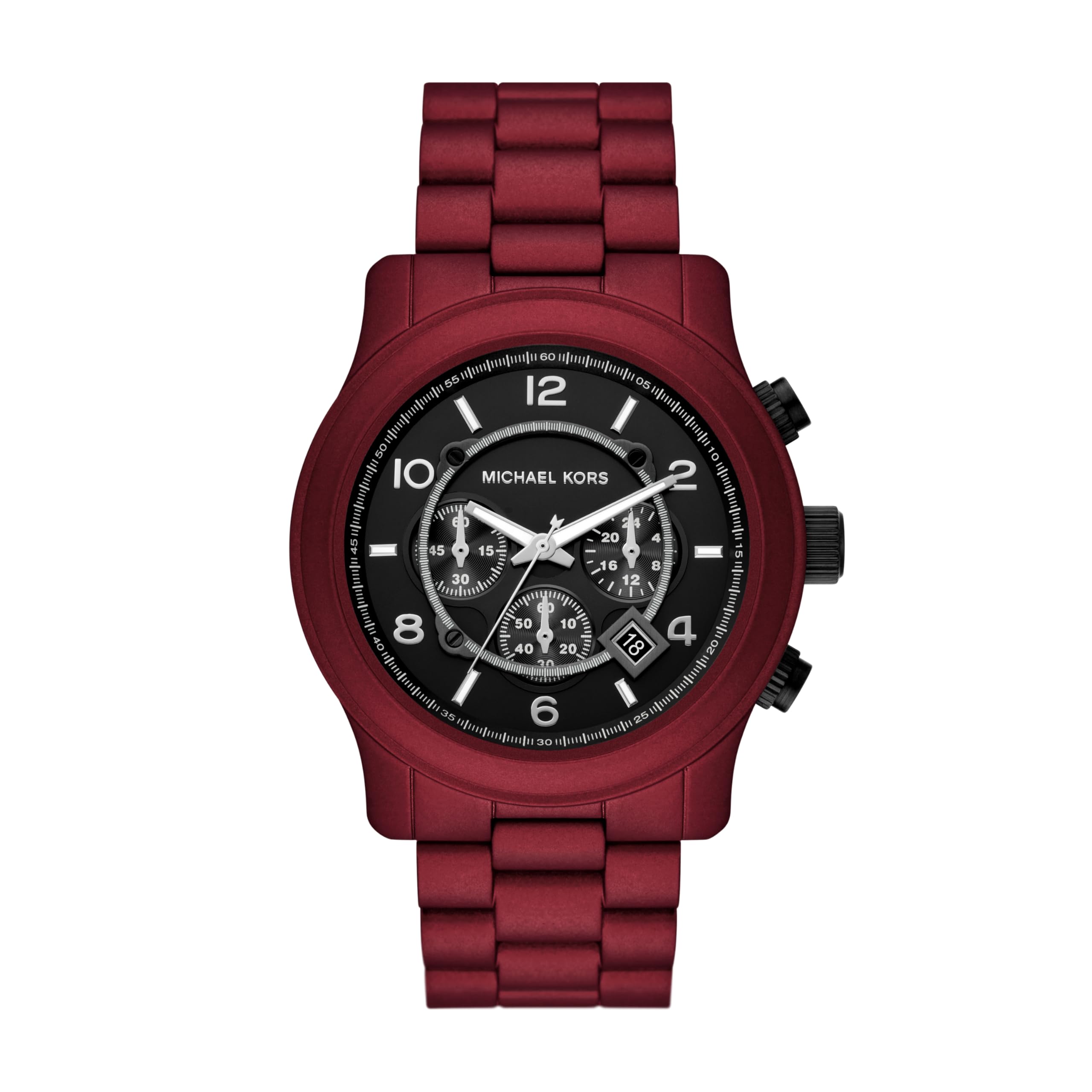 Foto 1 | Reloj Michael Kors Runway Chronograph De Acero Rojo Mk9148 Para Hombre - Venta Internacional.