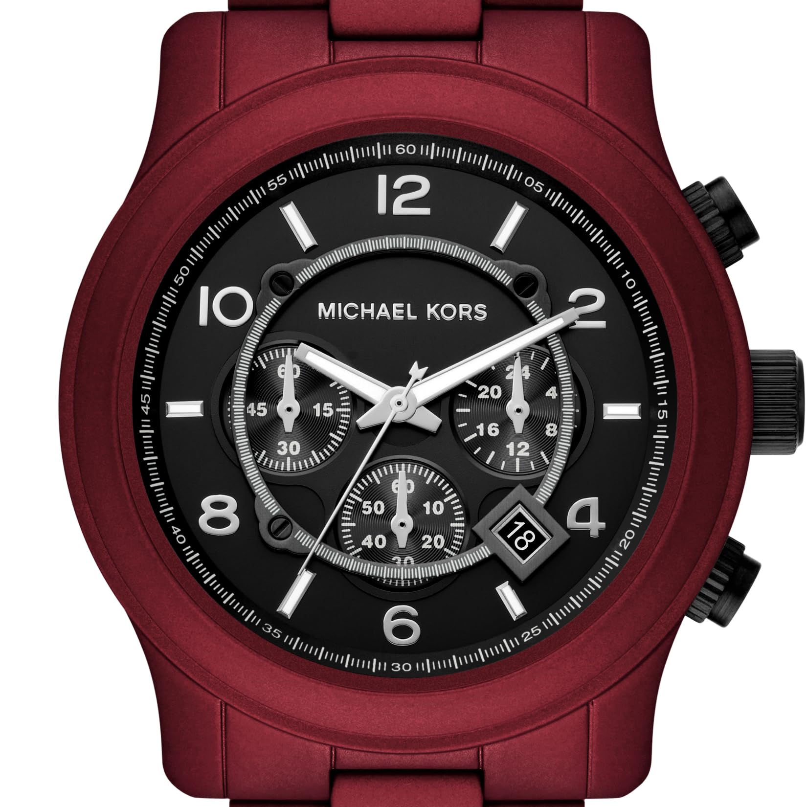 Foto 5 pulgar | Reloj Michael Kors Runway Chronograph De Acero Rojo Mk9148 Para Hombre - Venta Internacional.