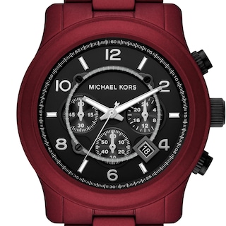 Foto 4 | Reloj Michael Kors Runway Chronograph De Acero Rojo Mk9148 Para Hombre - Venta Internacional.