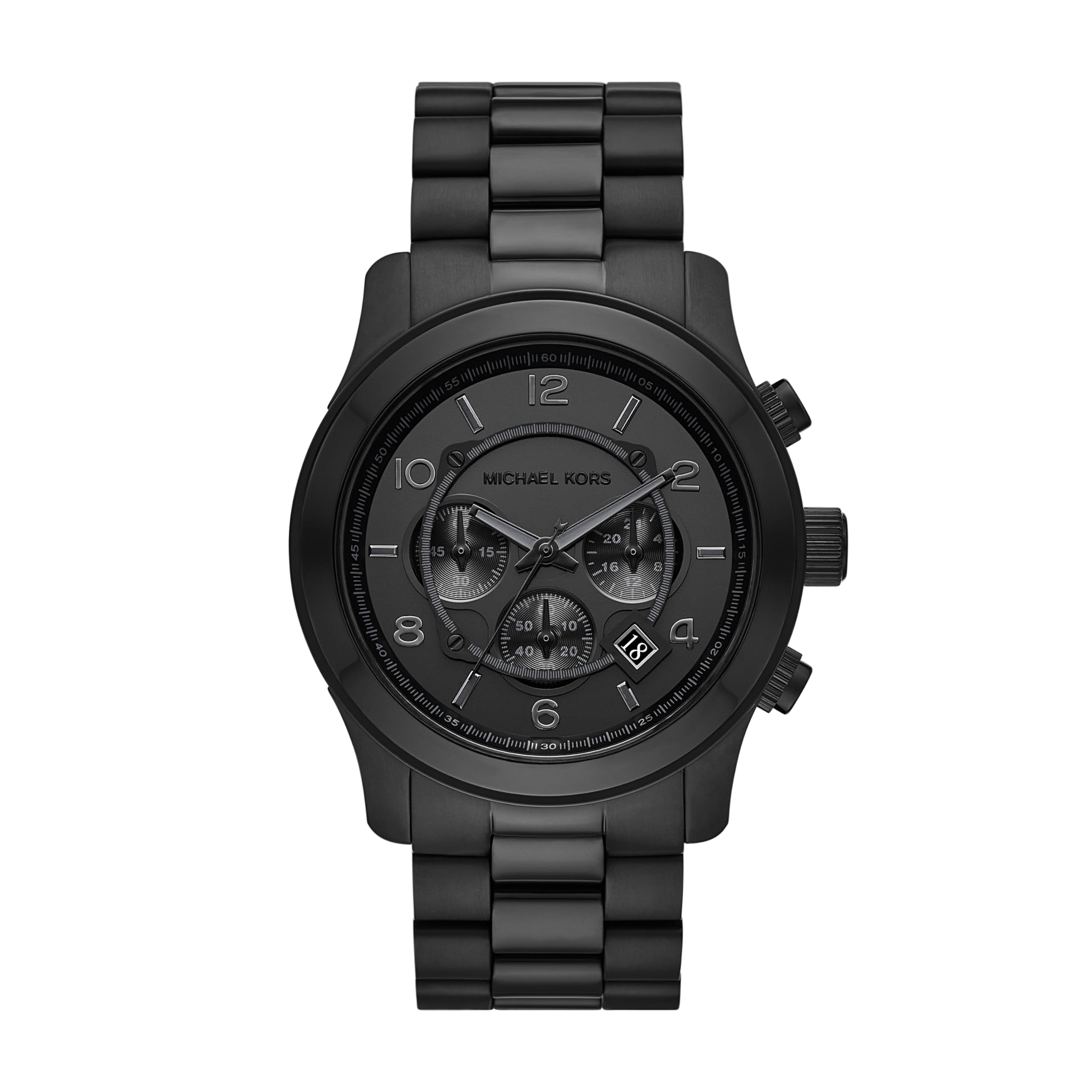Reloj Michael Kors Runway Para Hombre En Acero Inoxidable Negro - Venta Internacional.