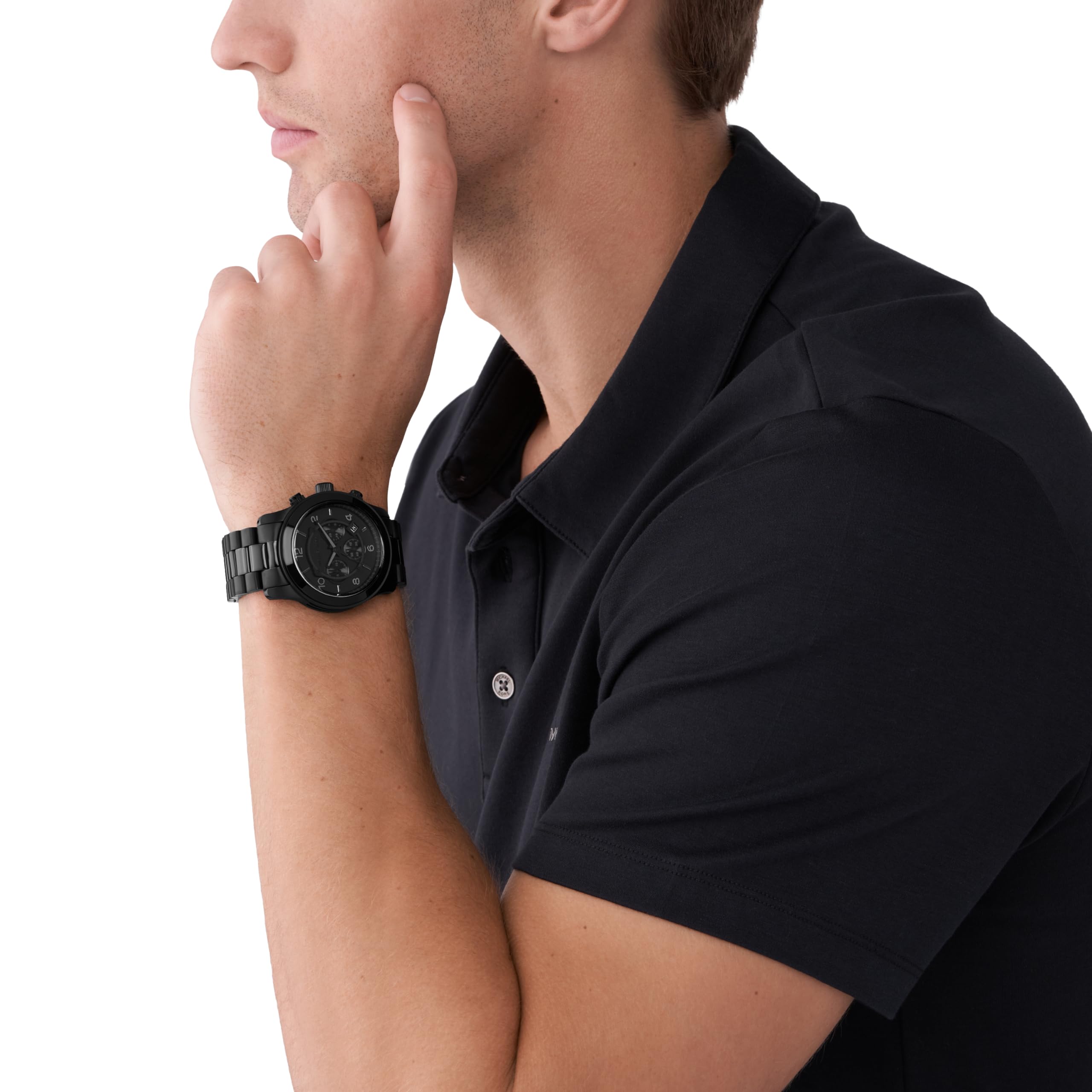 Foto 7 pulgar | Reloj Michael Kors Runway Para Hombre En Acero Inoxidable Negro - Venta Internacional.