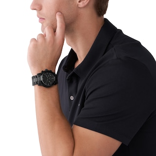 Foto 6 | Reloj Michael Kors Runway Para Hombre En Acero Inoxidable Negro - Venta Internacional.