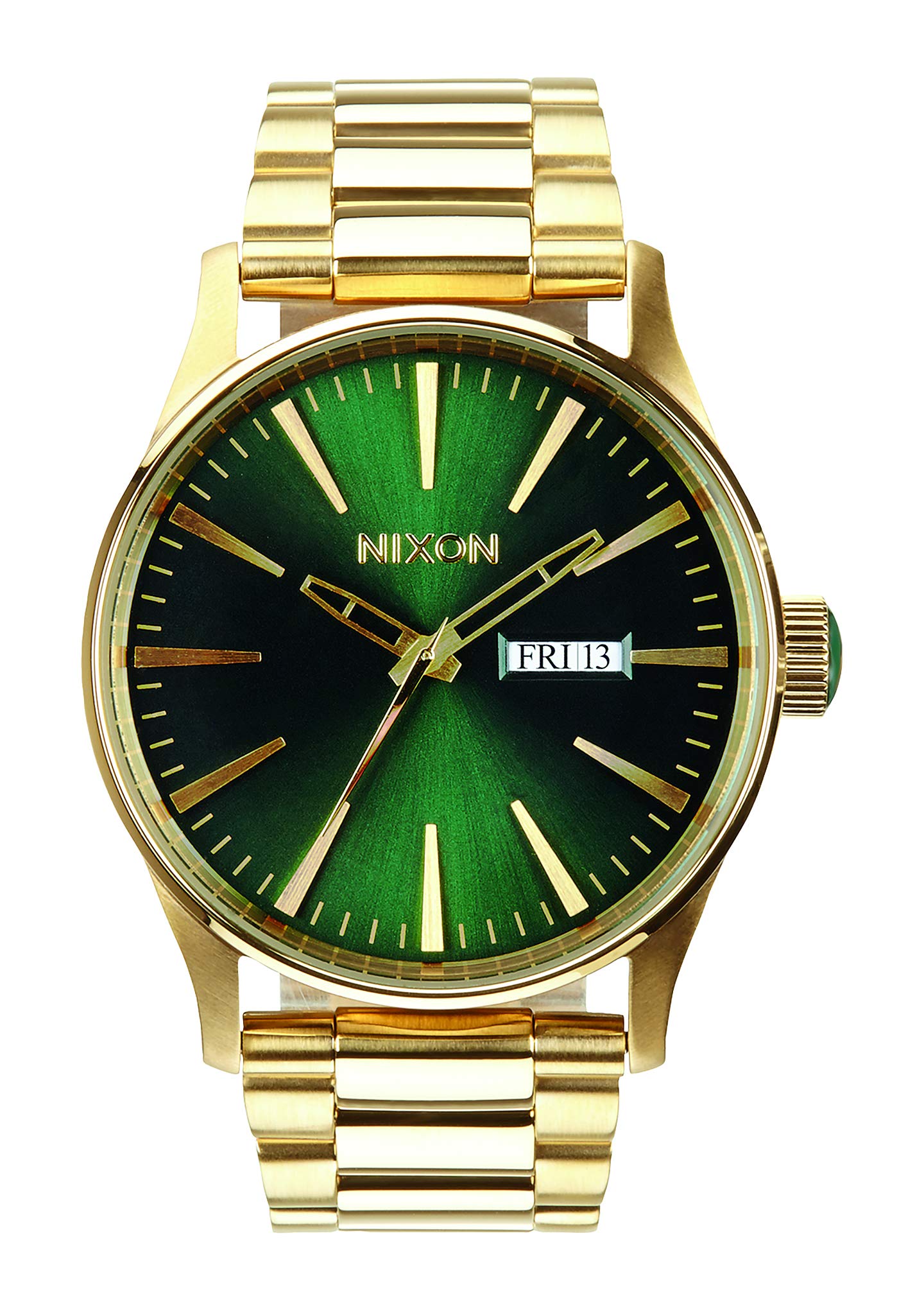 Foto 2 pulgar | Reloj Nixon Sentry Ss A356 Gold Green Sunray Para Hombre - Venta Internacional.