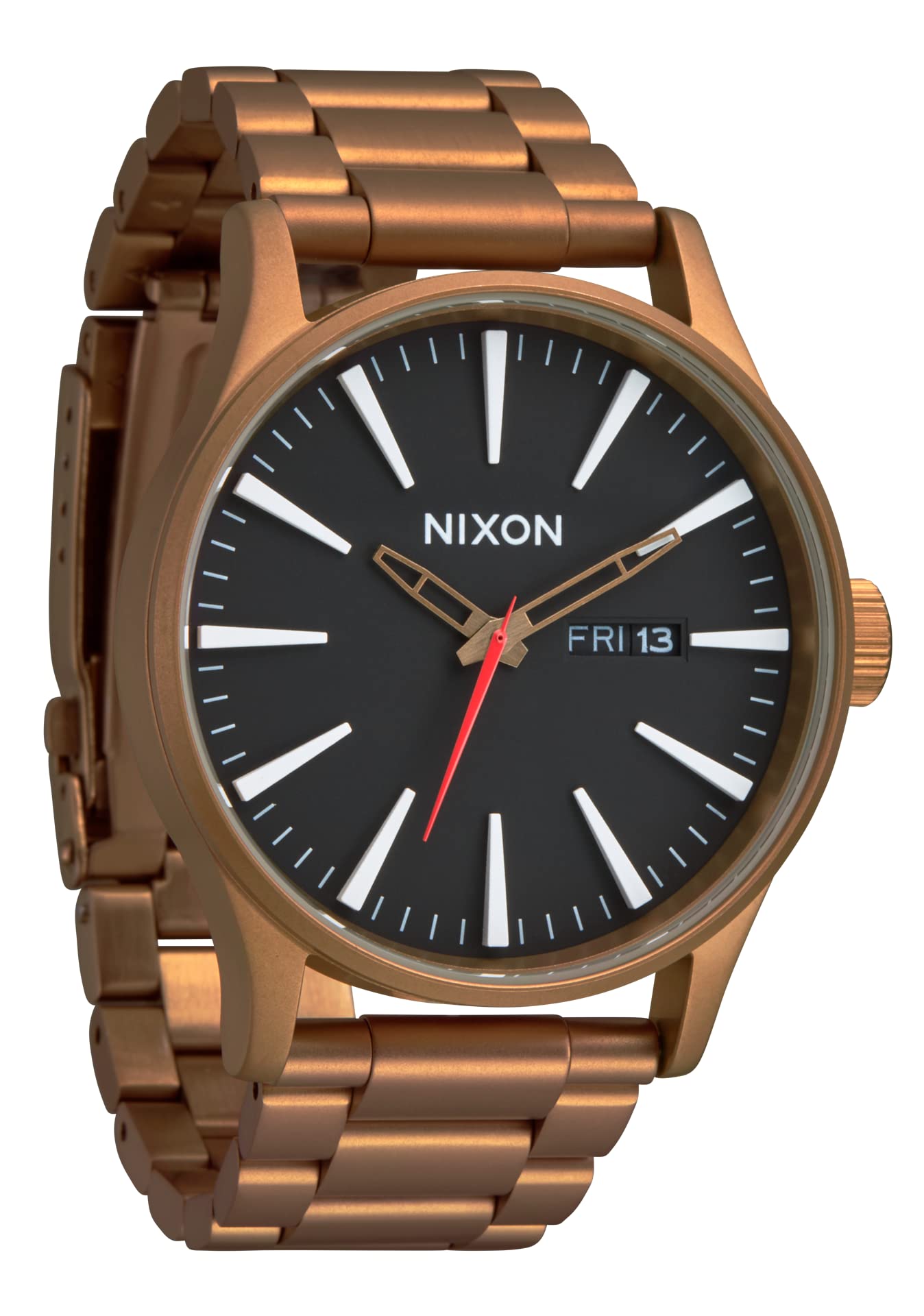 Reloj Nixon Sentry Ss A356 Bronze/black 100m Para Hombre - Venta Internacional.