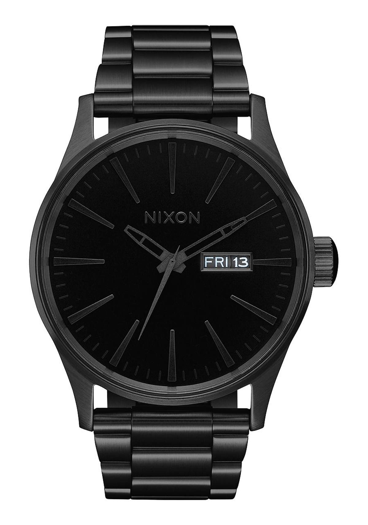 Foto 2 pulgar | Reloj Nixon Sentry Ss Negro Con Pulsera De Acero Inoxidable - Venta Internacional.