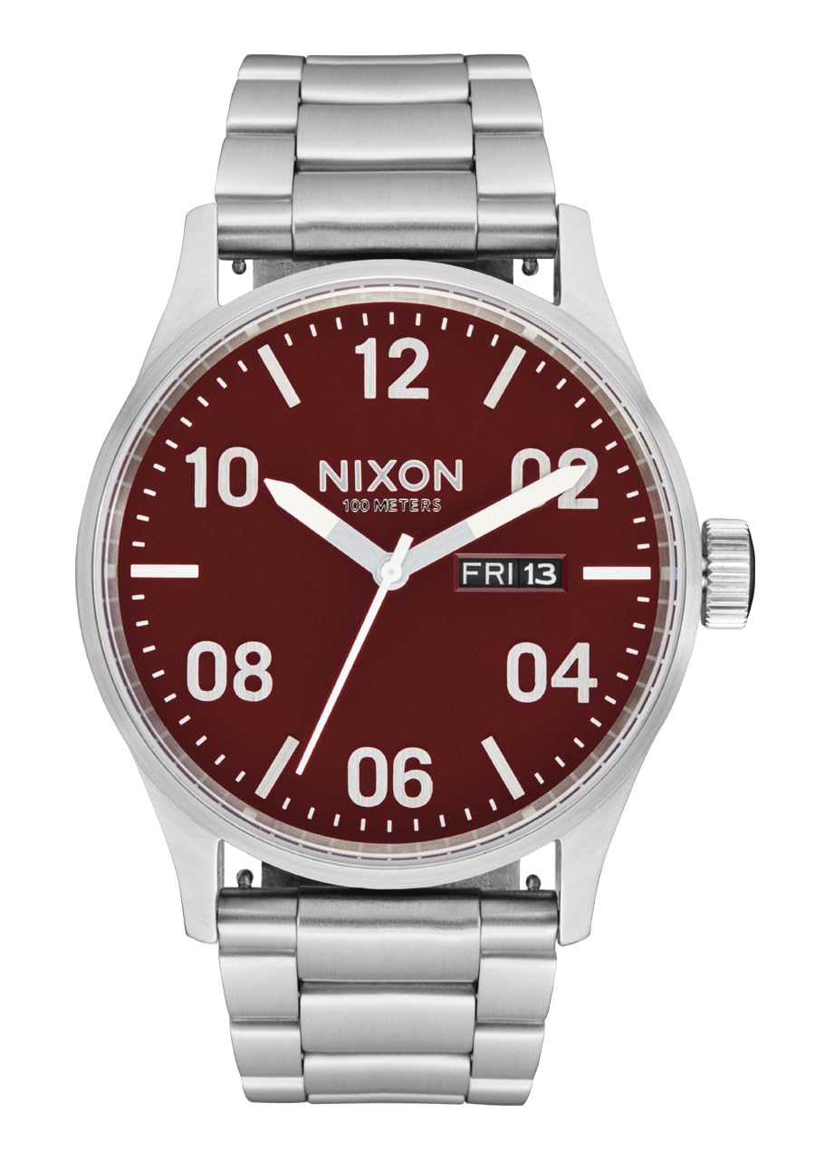 Foto 3 pulgar | Reloj Nixon Sentry Ss A356 Silver/cranberry Para Hombre - Venta Internacional.