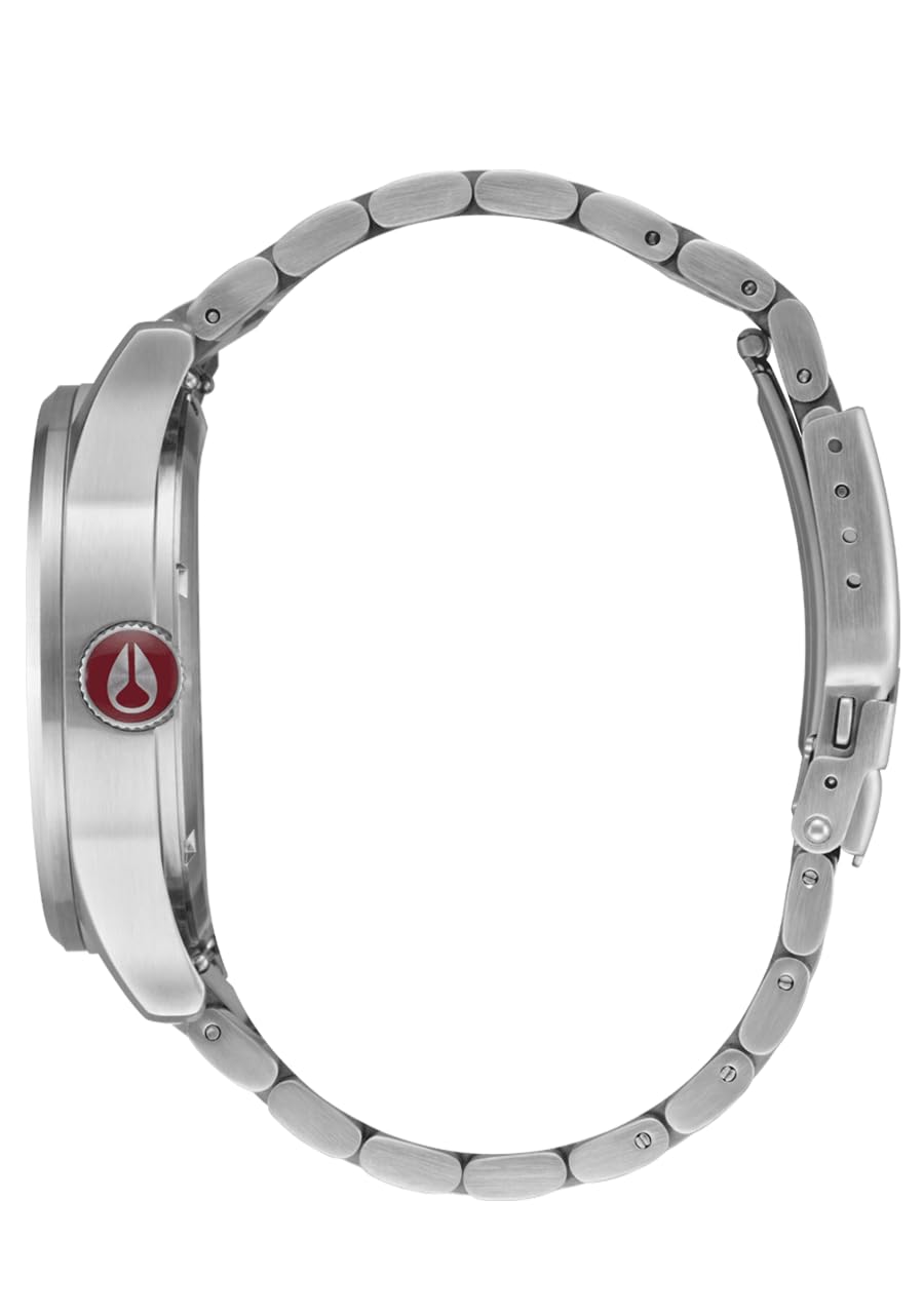 Foto 4 pulgar | Reloj Nixon Sentry Ss A356 Silver/cranberry Para Hombre - Venta Internacional.