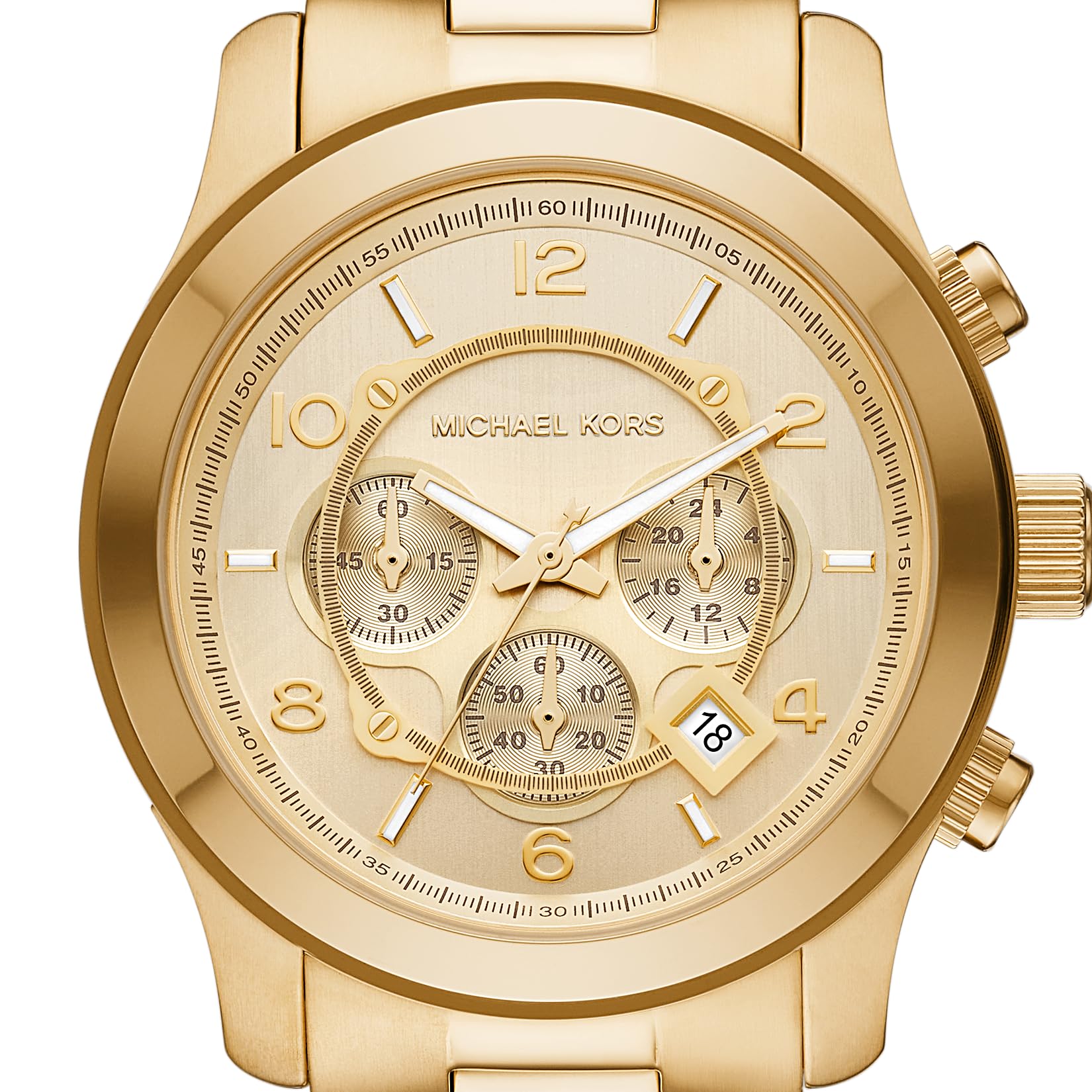 Foto 5 pulgar | Reloj Michael Kors Runway Para Hombre En Acero Inoxidable Dorado - Venta Internacional.