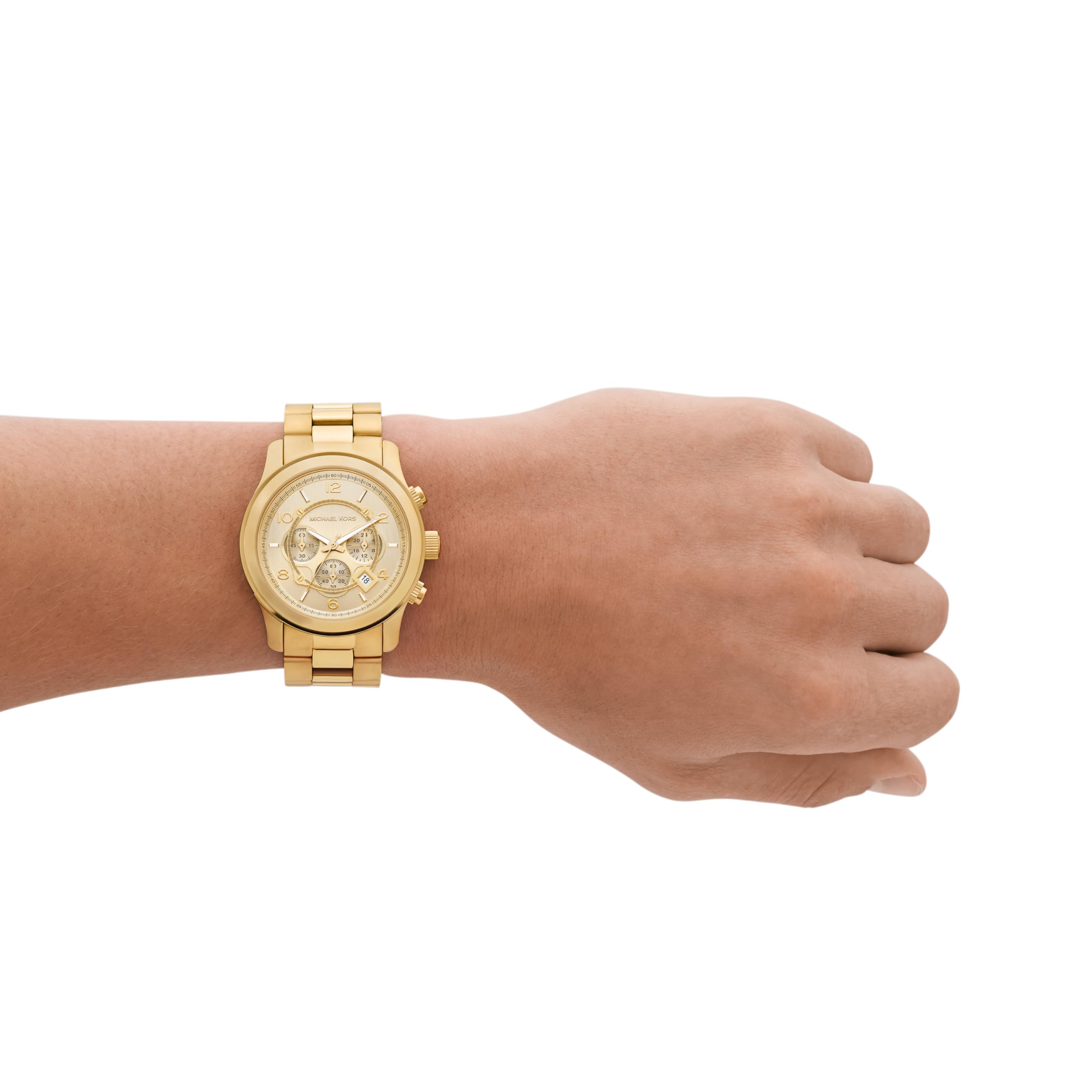 Foto 7 pulgar | Reloj Michael Kors Runway Para Hombre En Acero Inoxidable Dorado - Venta Internacional.