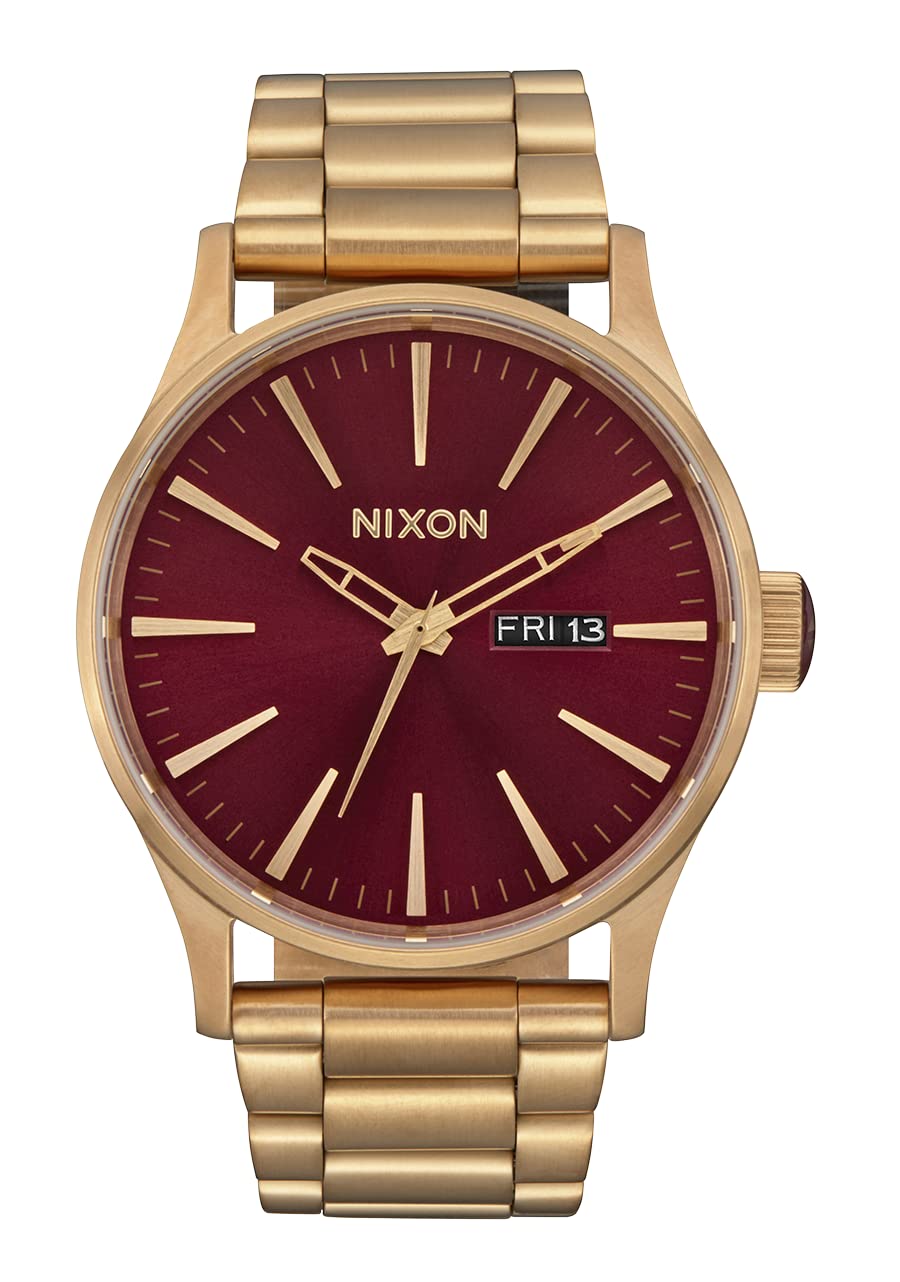 Foto 2 pulgar | Reloj Nixon Sentry Ss A356 Oxblood Sunray/gold Para Hombre - Venta Internacional.