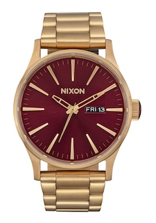 Foto 1 | Reloj Nixon Sentry Ss A356 Oxblood Sunray/gold Para Hombre - Venta Internacional.