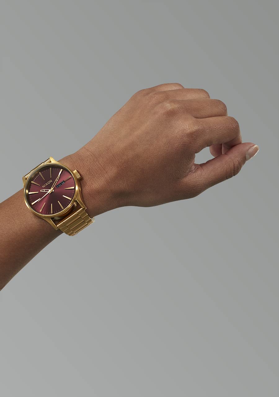 Foto 6 pulgar | Reloj Nixon Sentry Ss A356 Oxblood Sunray/gold Para Hombre - Venta Internacional.