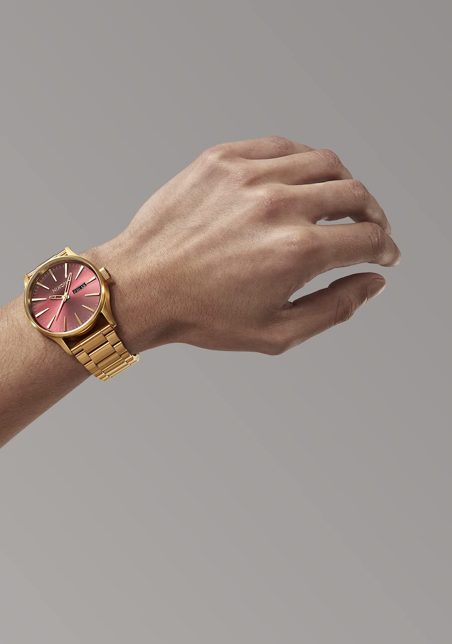 Foto 7 pulgar | Reloj Nixon Sentry Ss A356 Oxblood Sunray/gold Para Hombre - Venta Internacional.